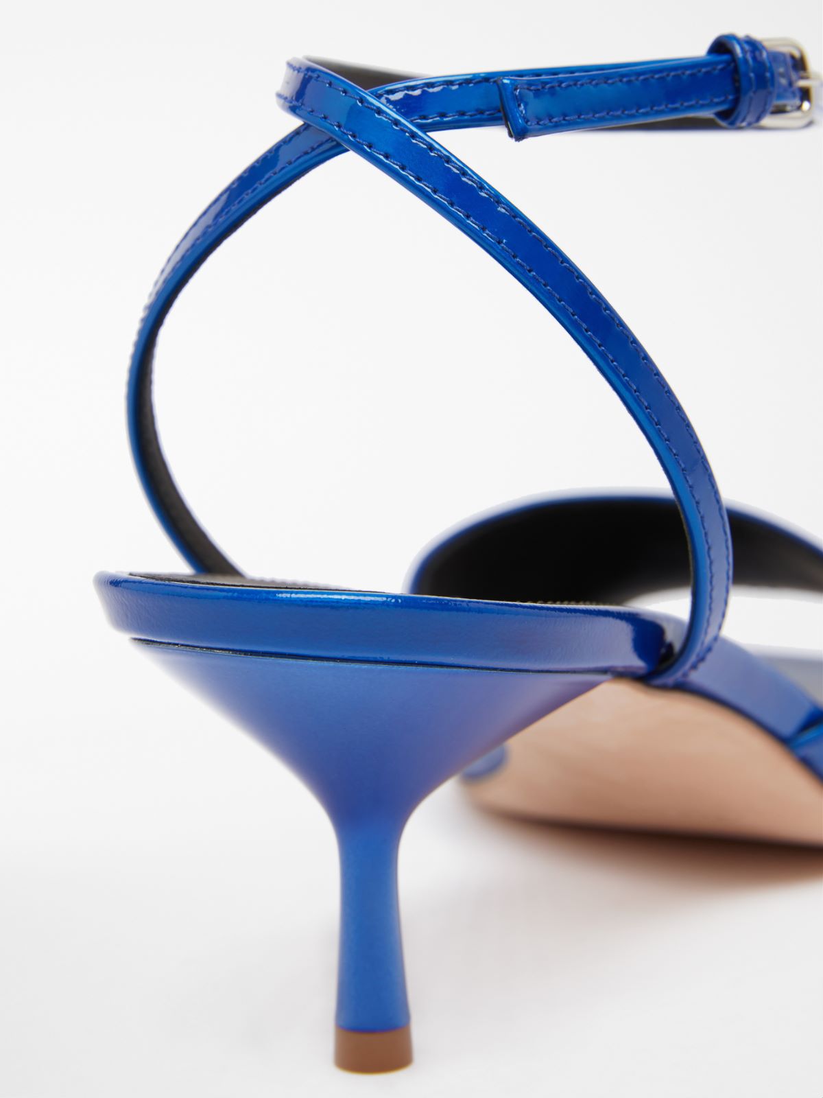 Patent leather open-toe sandals - ULTRAMARINE - Max Mara - 4