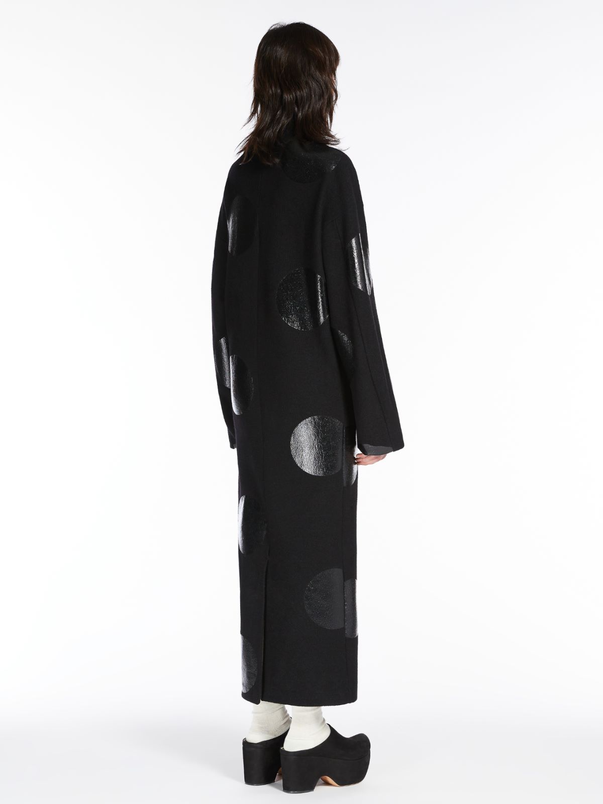 Dress with oversized polka dots - BLACK - Max Mara - 3