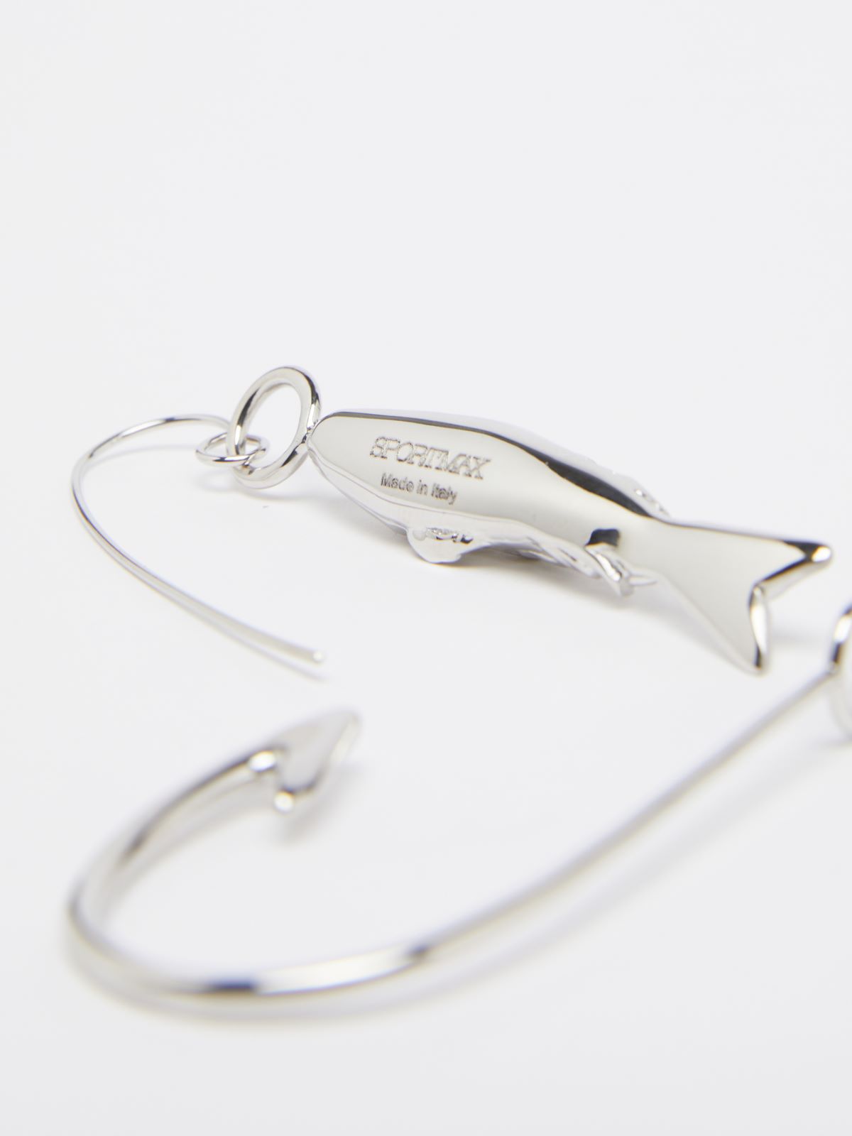 メタル モチーフ ピアス - シルバー - Max Mara - 2