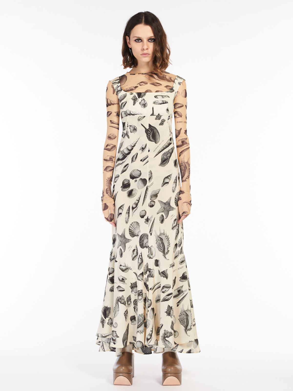 Stretch tulle T-shirt - NUDO - Max Mara