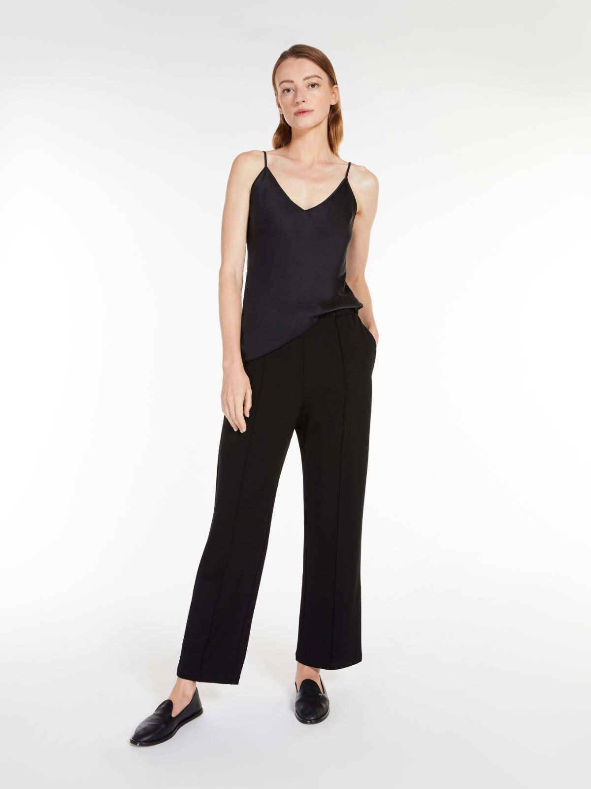 Top aus Seidensatin - SCHWARZ - Max Mara