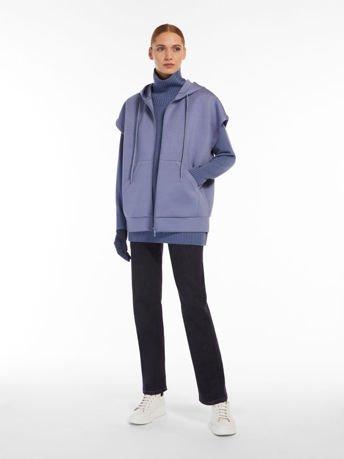 Cotton denim trousers - MIDNIGHTBLUE - Max Mara