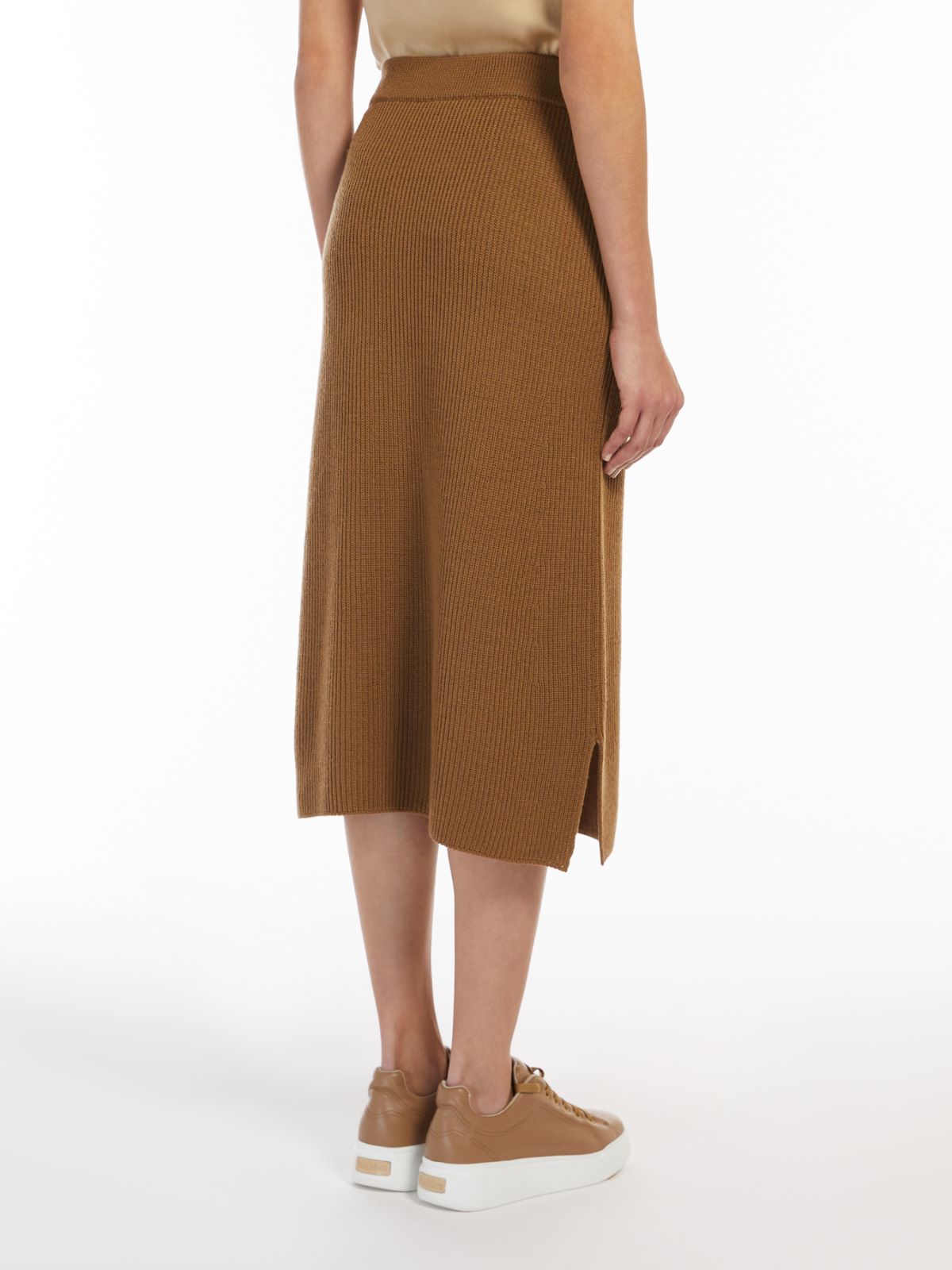 Wool yarn skirt - CAMEL - Max Mara - 3