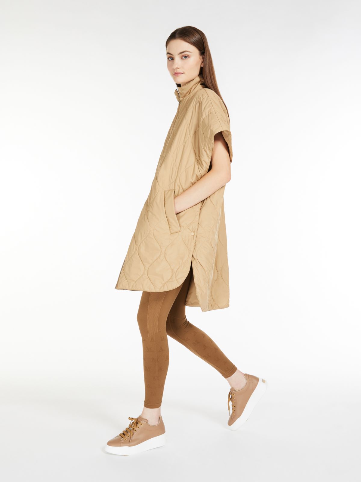 Monogram technical leggings - CAMEL - Max Mara