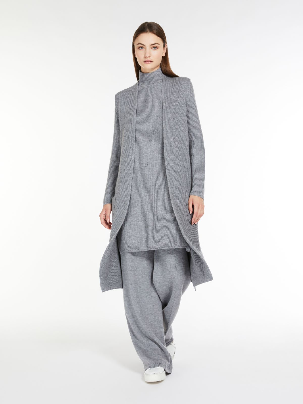 Wool cardigan - MEDIUM GREY - Max Mara