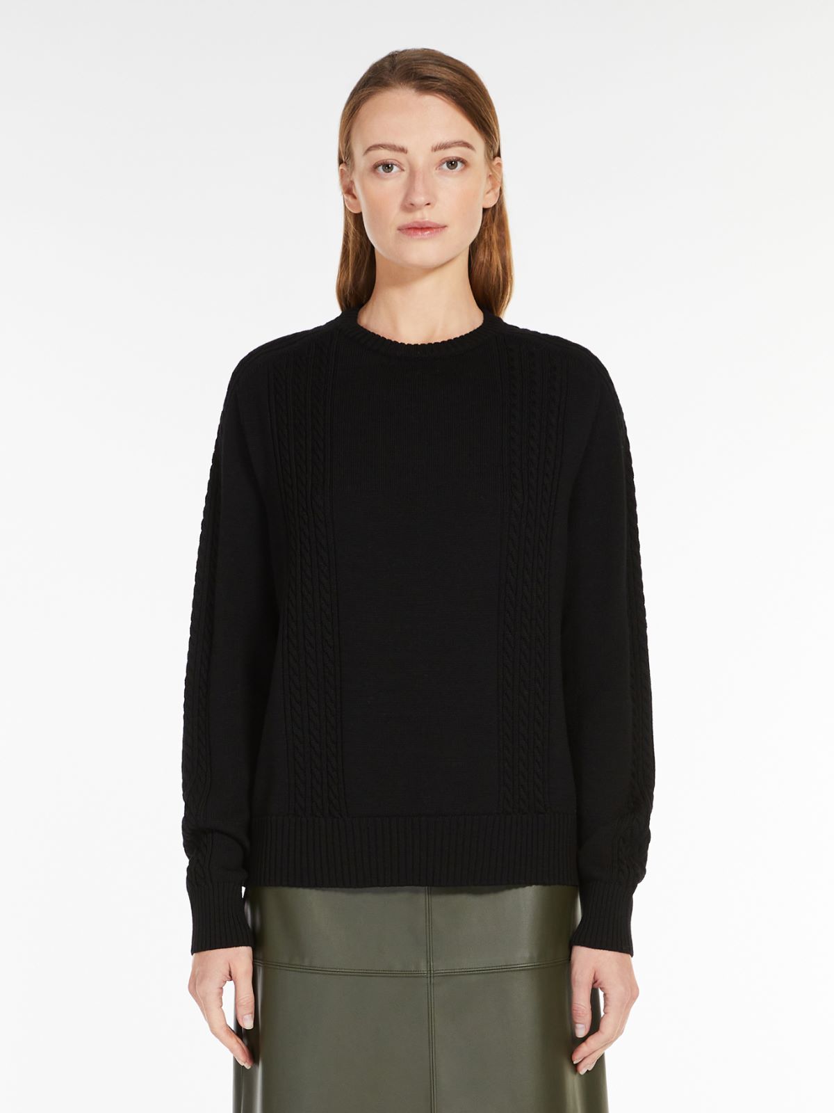 Wool yarn sweater - BLACK - Max Mara - 2