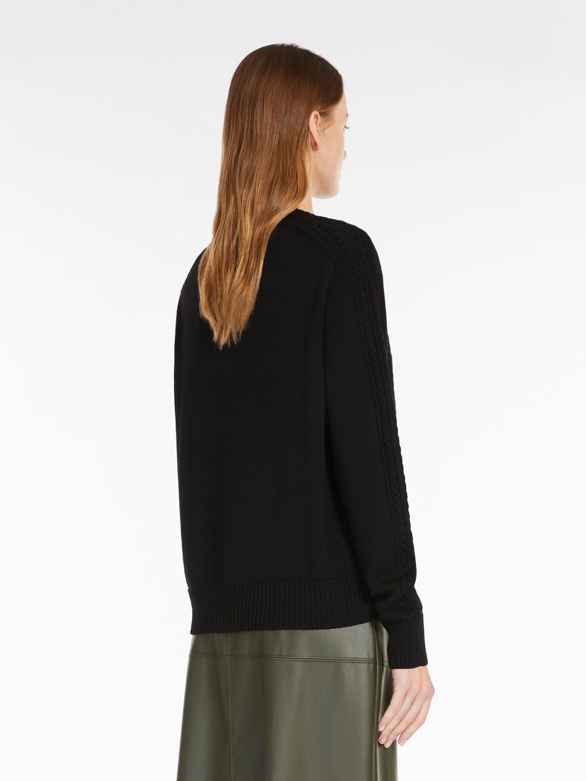 Wool yarn sweater - BLACK - Max Mara - 3