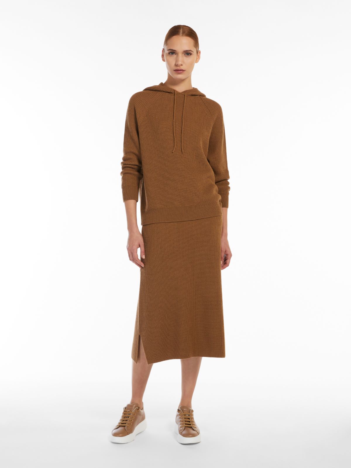 Wool yarn sweatshirt - CAMEL - Max Mara