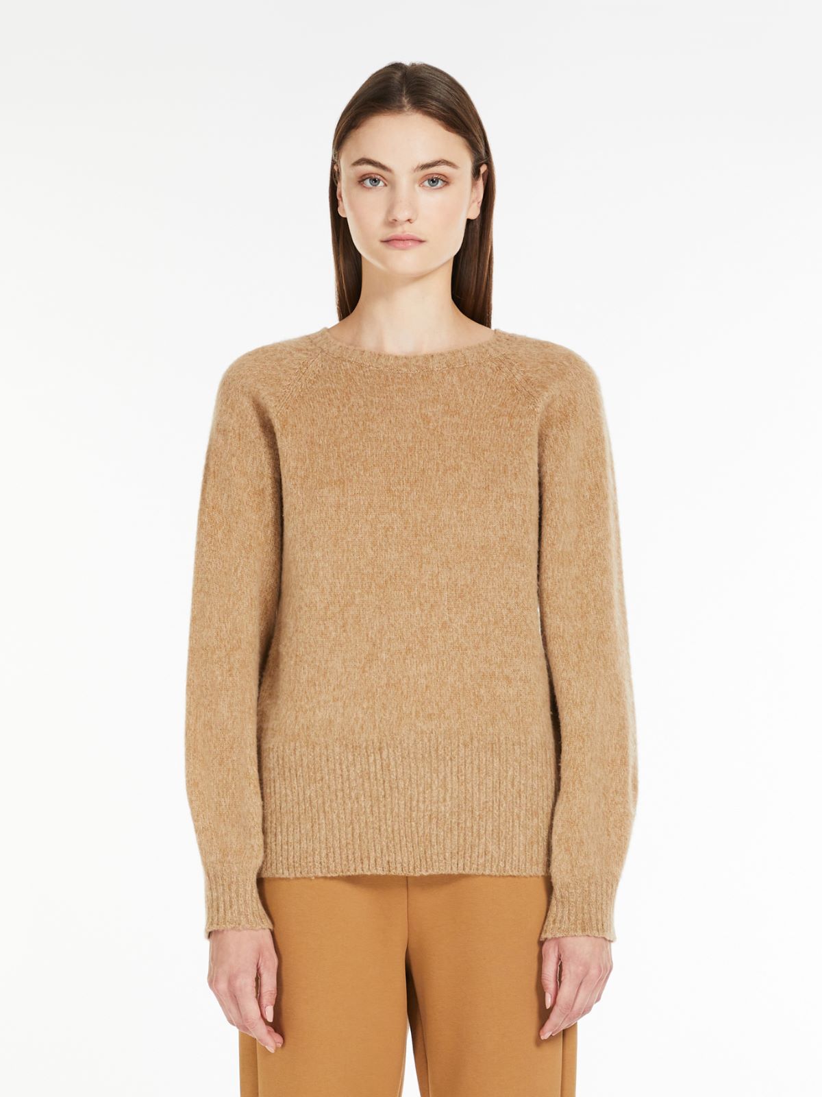 Mouliné wool yarn cardigan - CAMEL - Max Mara - 2