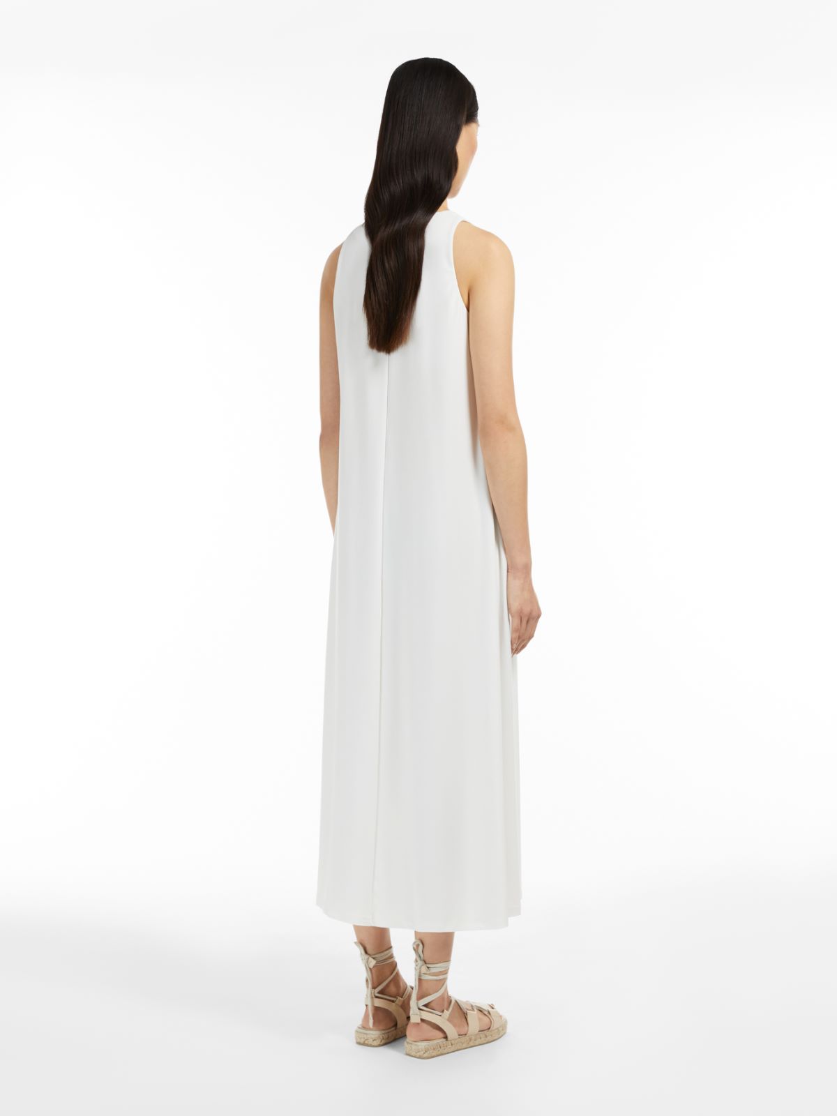 Stretch jersey dress - WHITE - Max Mara - 3