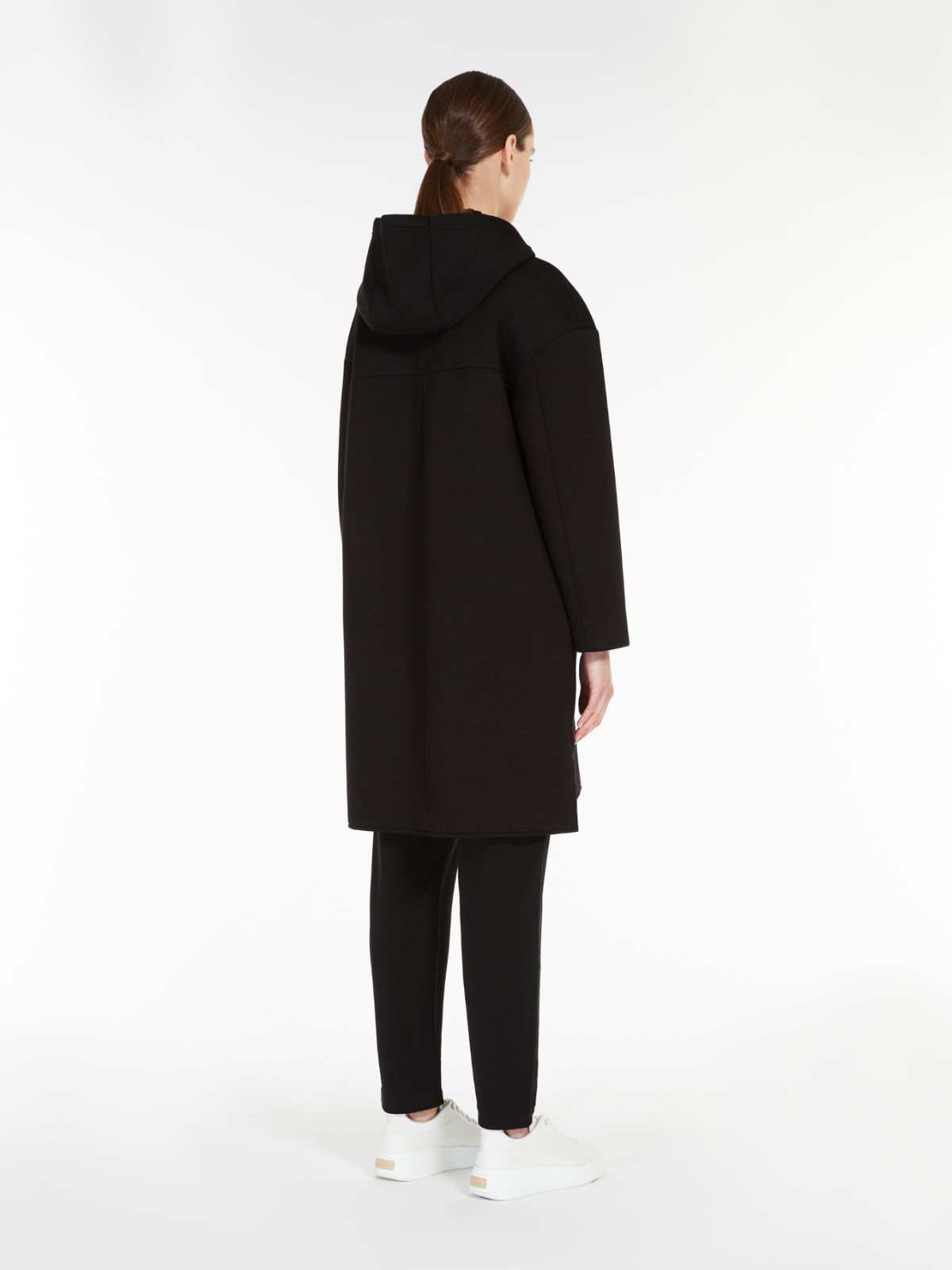 Viscose jersey coat - BLACK - Max Mara - 3