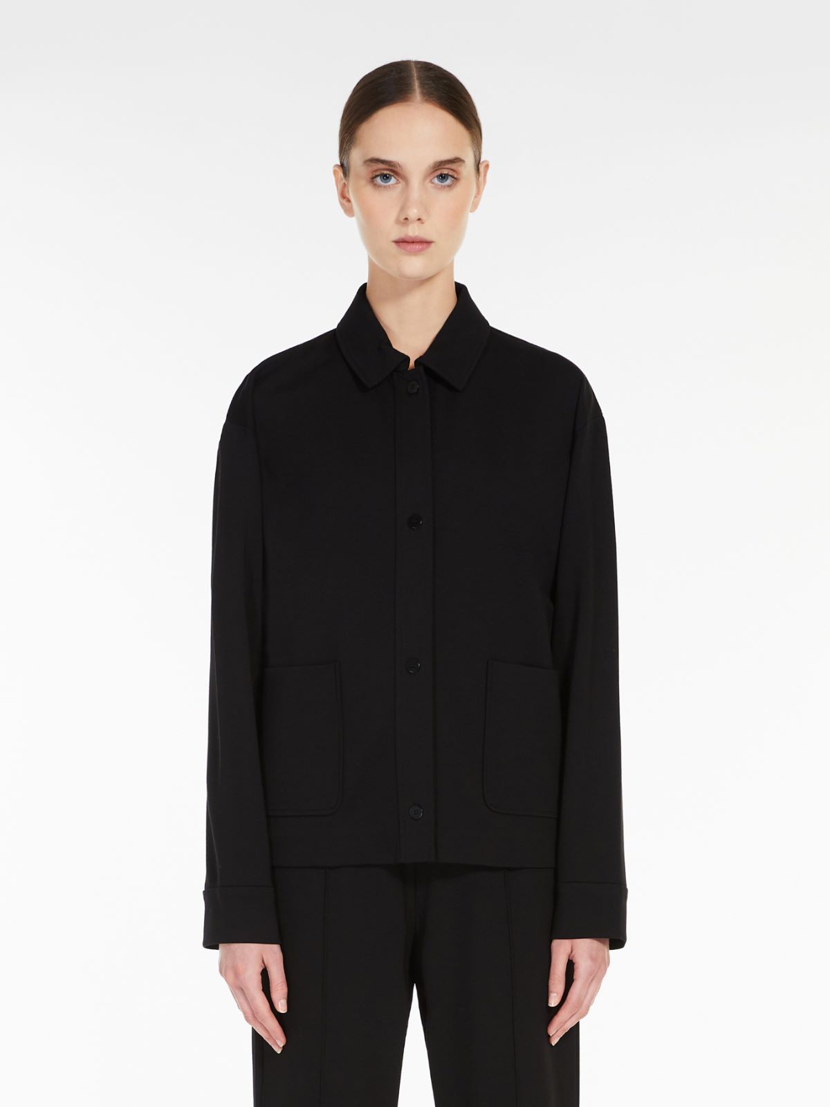Viscose jersey jacket - BLACK - Max Mara - 2
