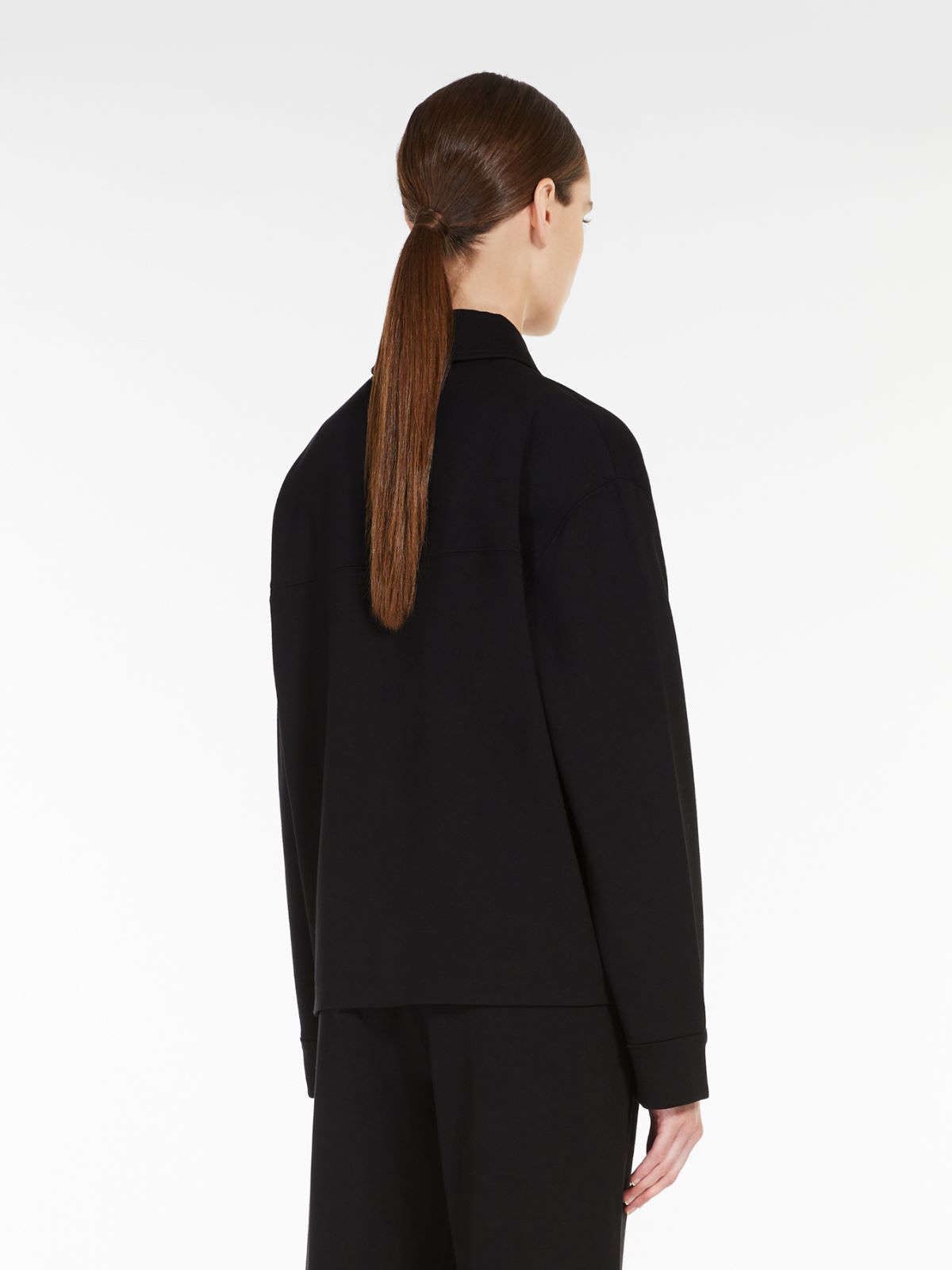 Viscose jersey jacket - BLACK - Max Mara - 3