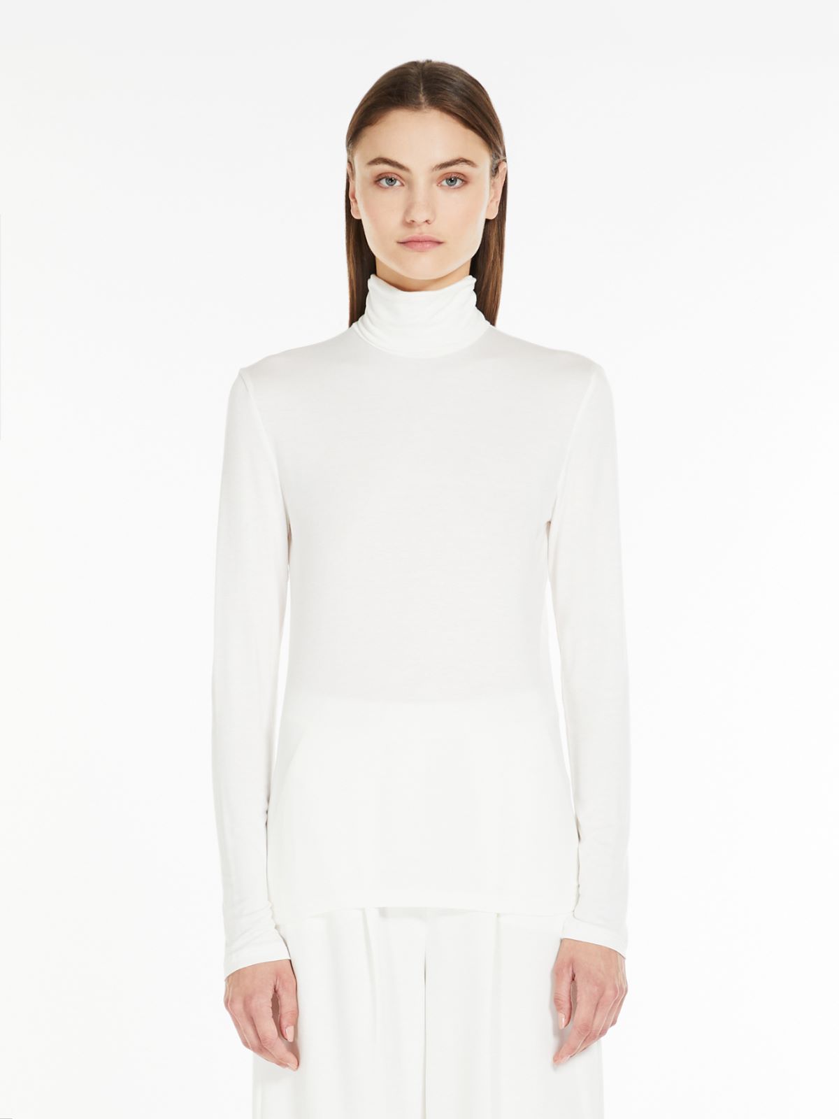 T-Shirt aus Viskosejersey - WEISS - Max Mara - 2