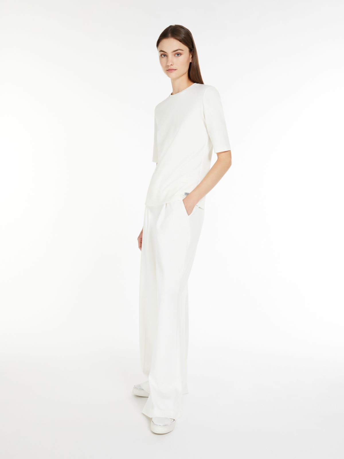 Technical jersey T-shirt - WHITE - Max Mara