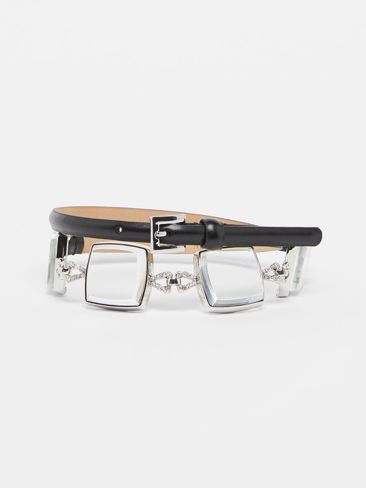 Bejewelled belt - BLACK - Max Mara