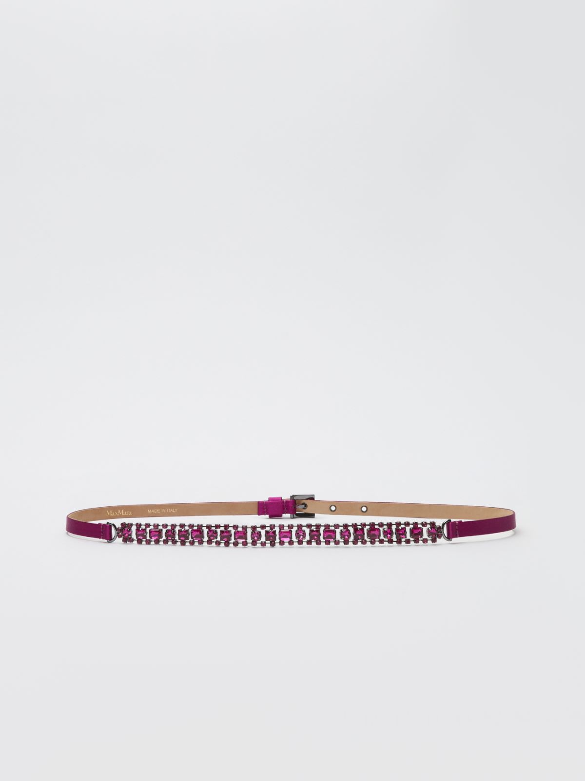 Viscose and silk satin belt - FUCHSIA - Max Mara