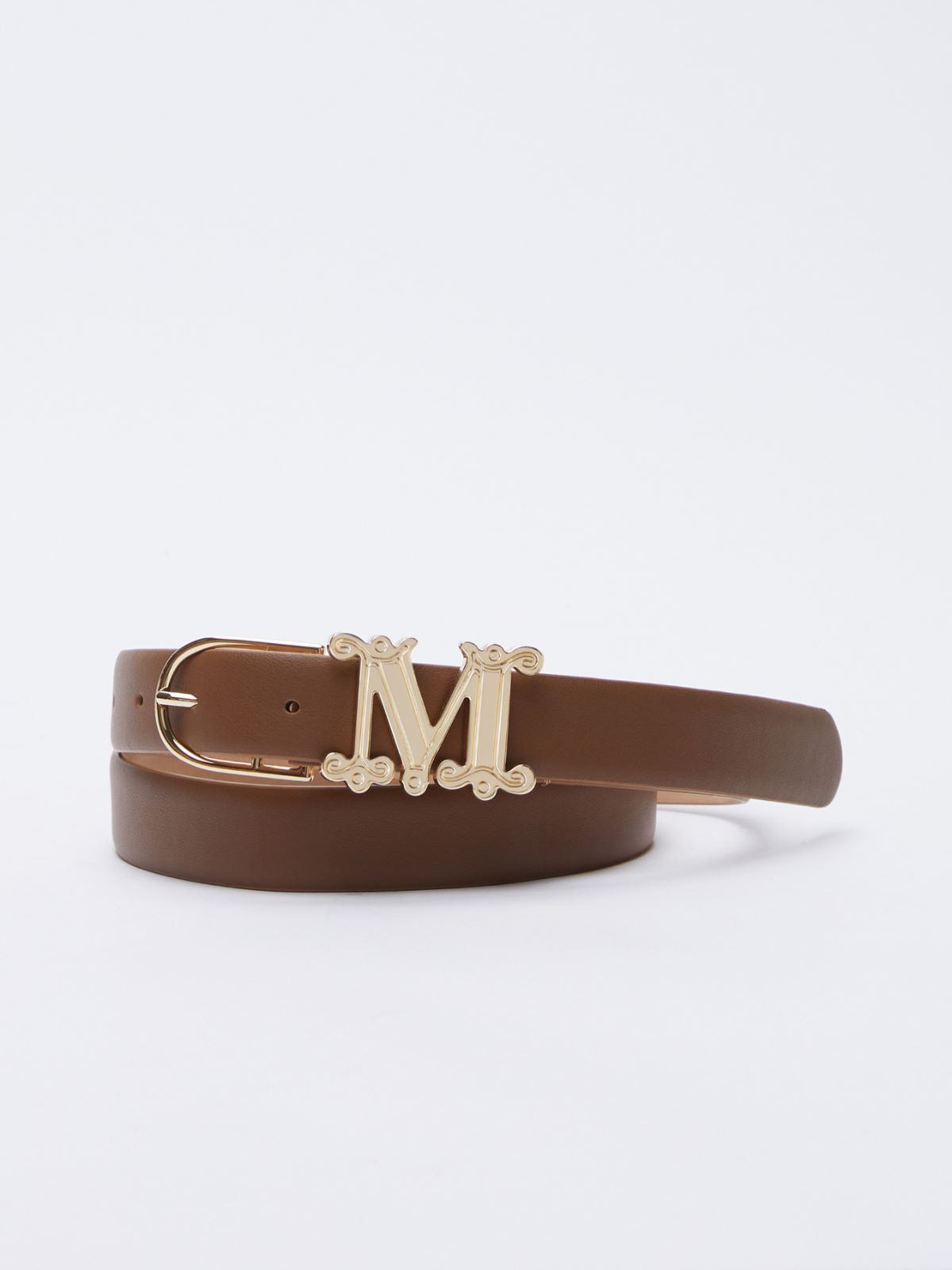 Leather belt - BROWN BRONZE - Max Mara