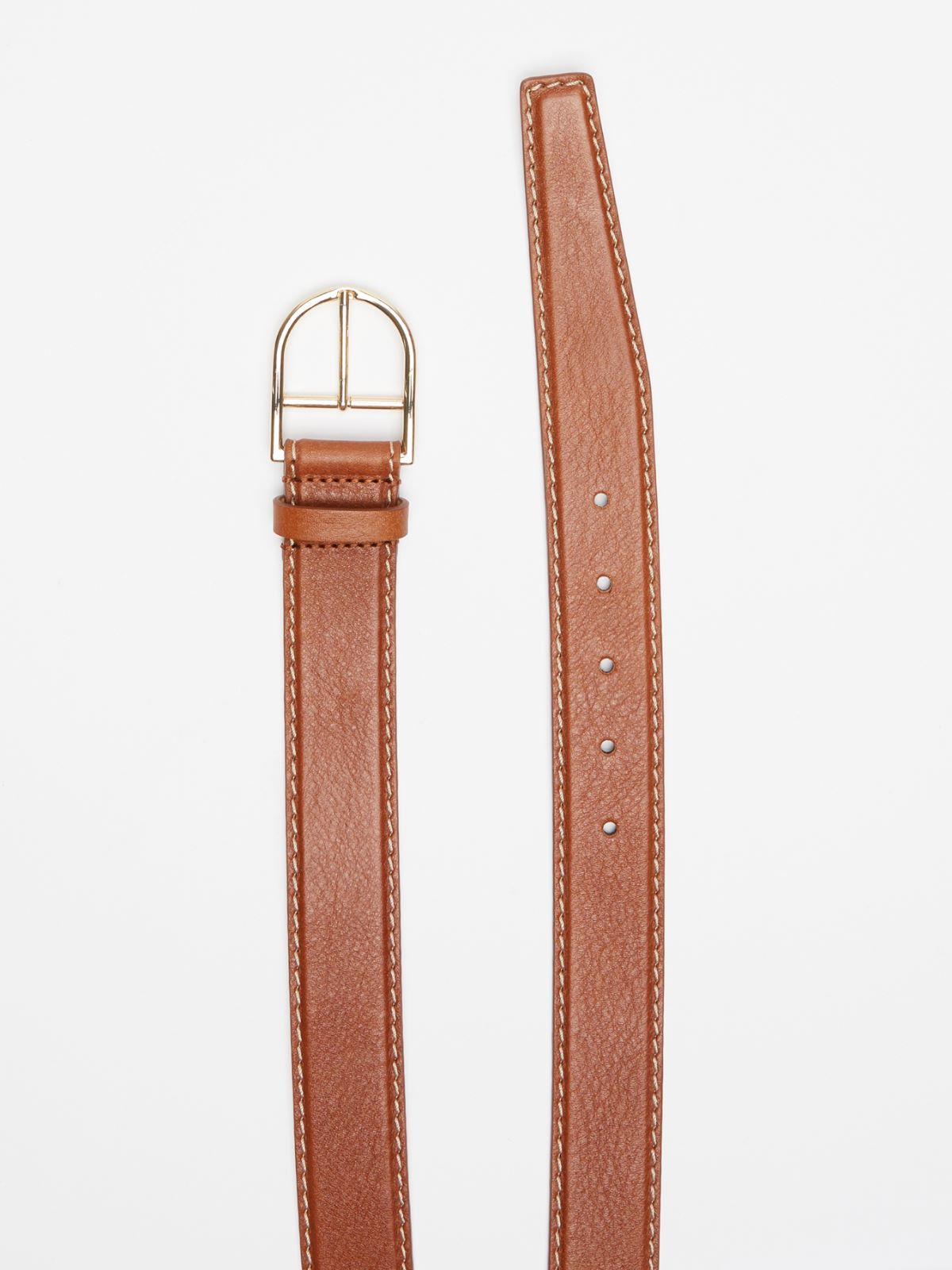 Leather belt - TOBACCO - Max Mara - 2