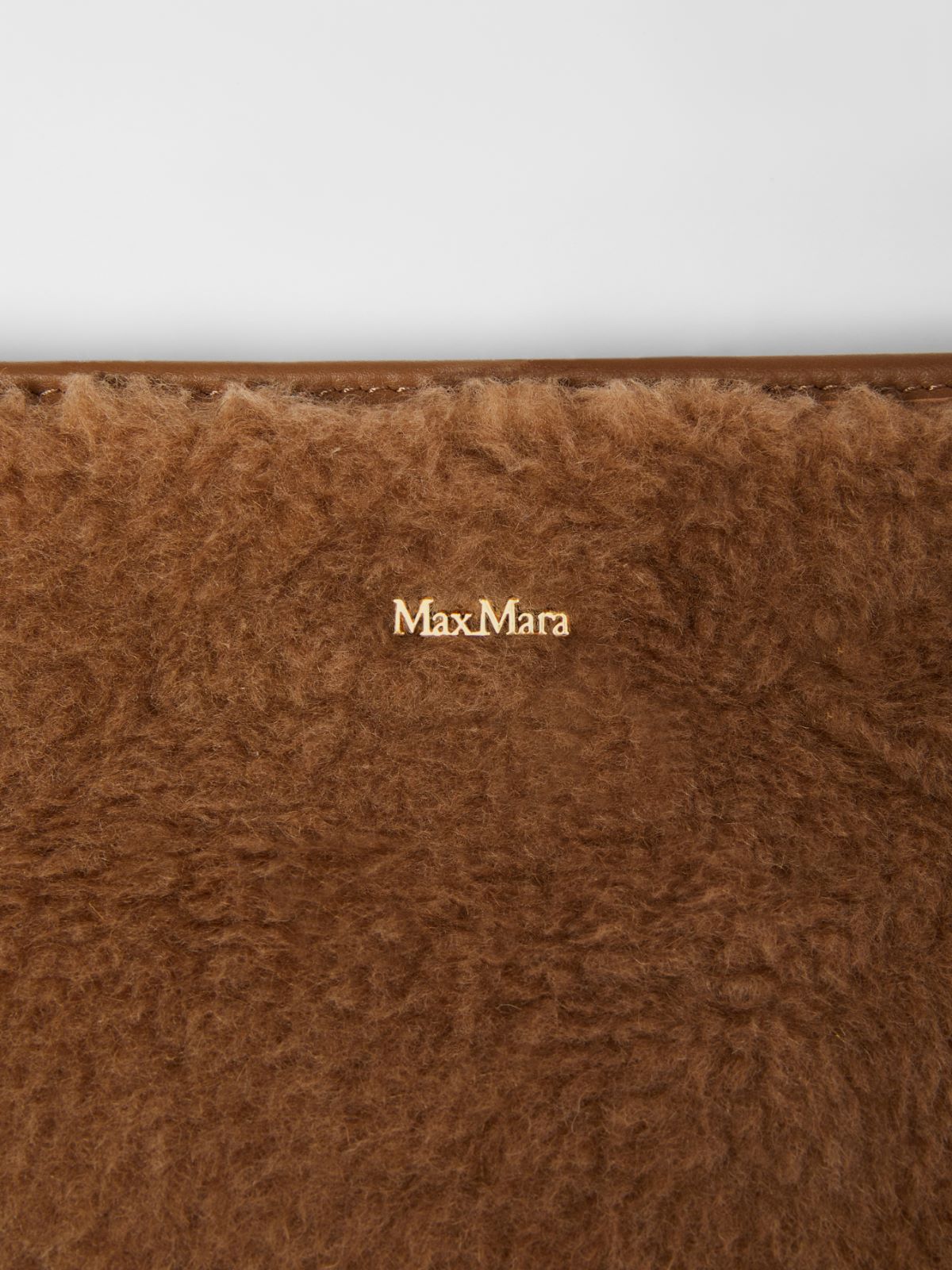 Teddy fabric clutch - CAMEL - Max Mara - 4