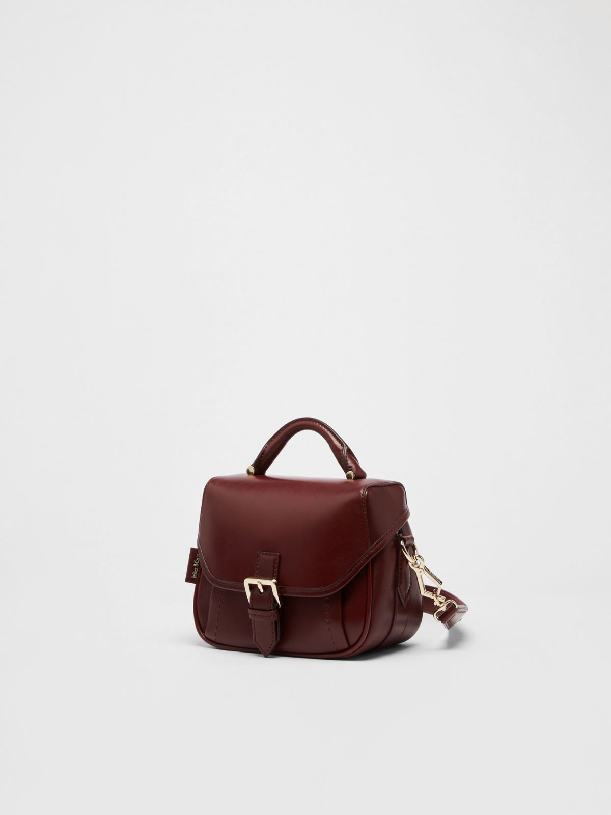 Leather messenger bag - BORDEAUX - Max Mara - 2