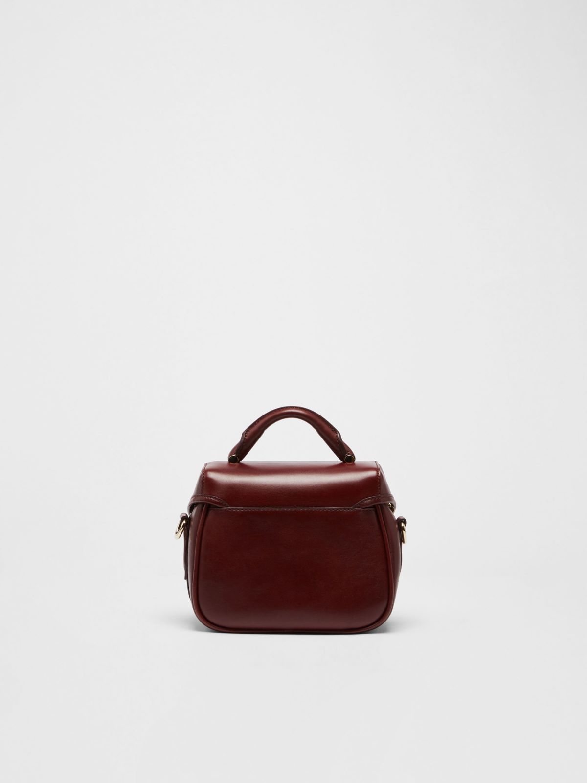 Leather messenger bag - BORDEAUX - Max Mara - 3