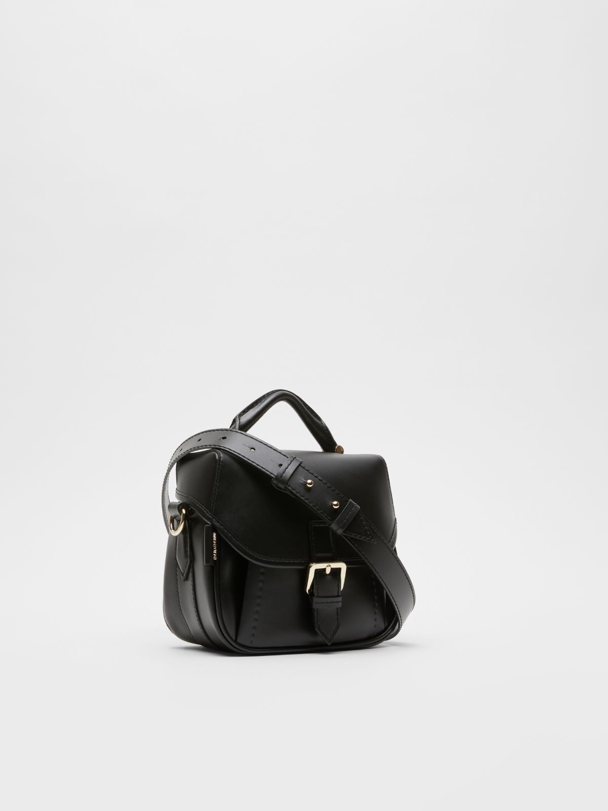 Leather messenger bag - BLACK - Max Mara - 2