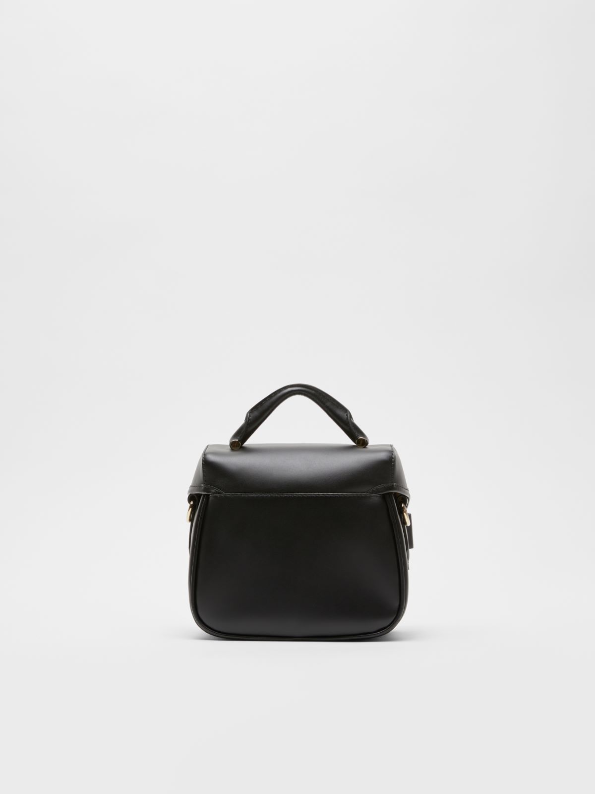 Leather messenger bag - BLACK - Max Mara - 3