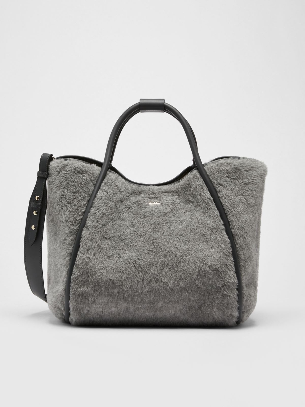 Teddy fabric bag - MEDIUM GREY - Max Mara