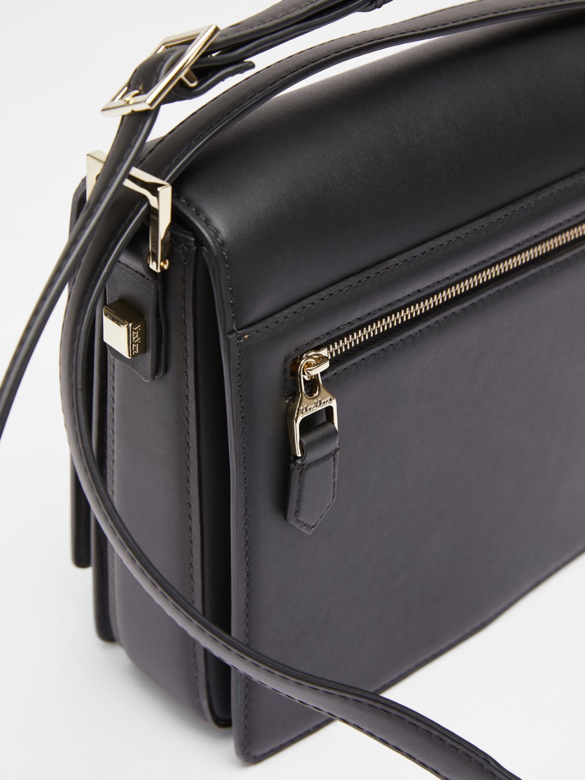 Leather Medium MM Bag - BLACK - Max Mara - 4