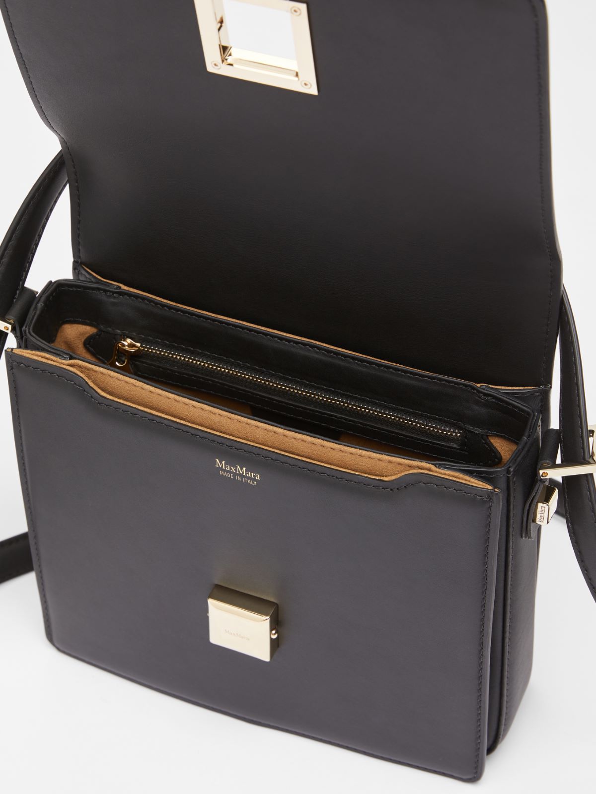 Leather Medium MM Bag - BLACK - Max Mara - 6