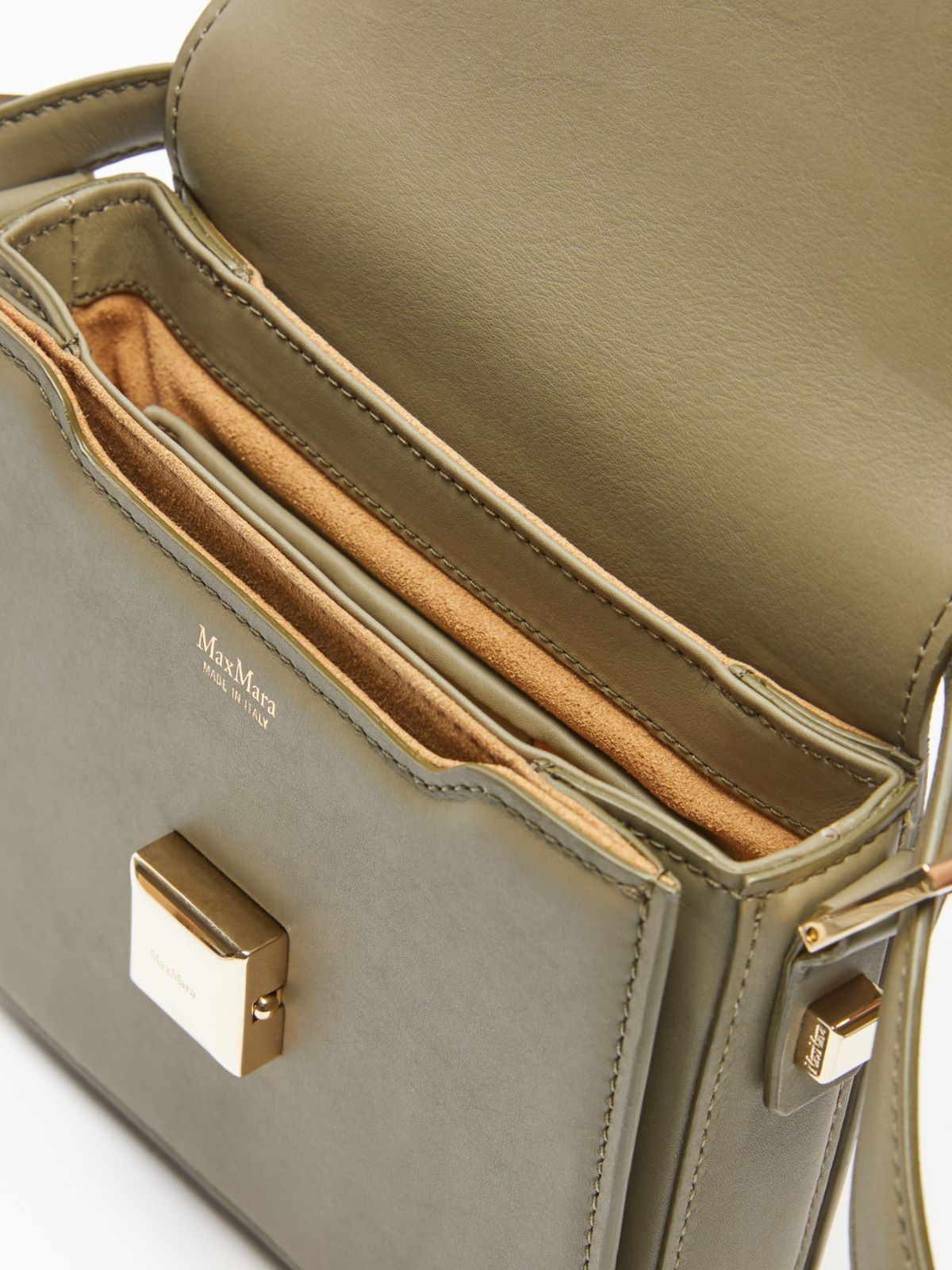 Borsa in pelle - GRIGIO VERDE SCURO - Max Mara - 5