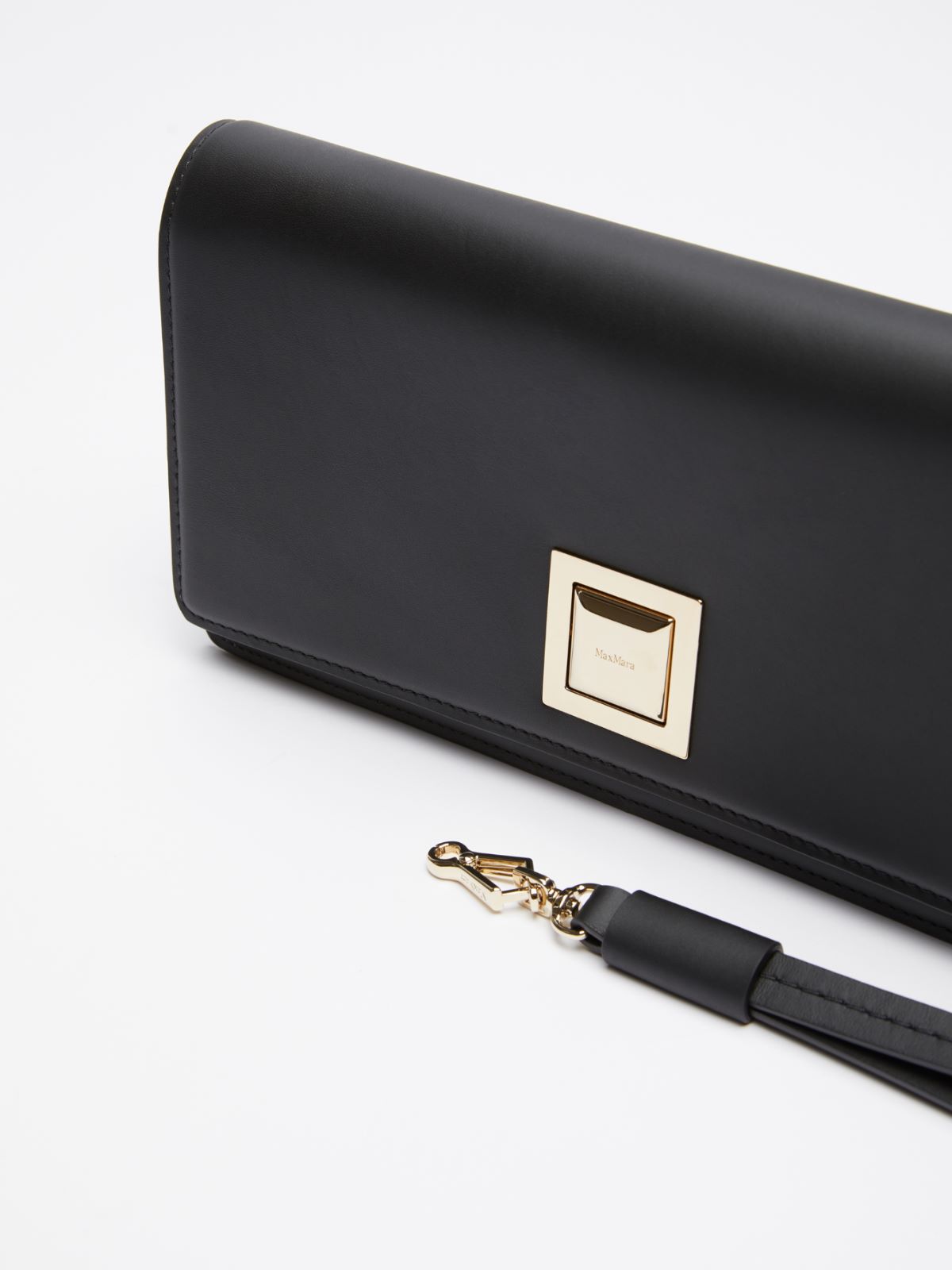 Leather clutch bag - BLACK - Max Mara - 4