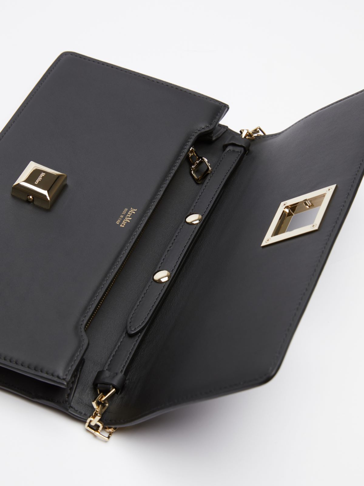 Leather clutch bag - BLACK - Max Mara - 5