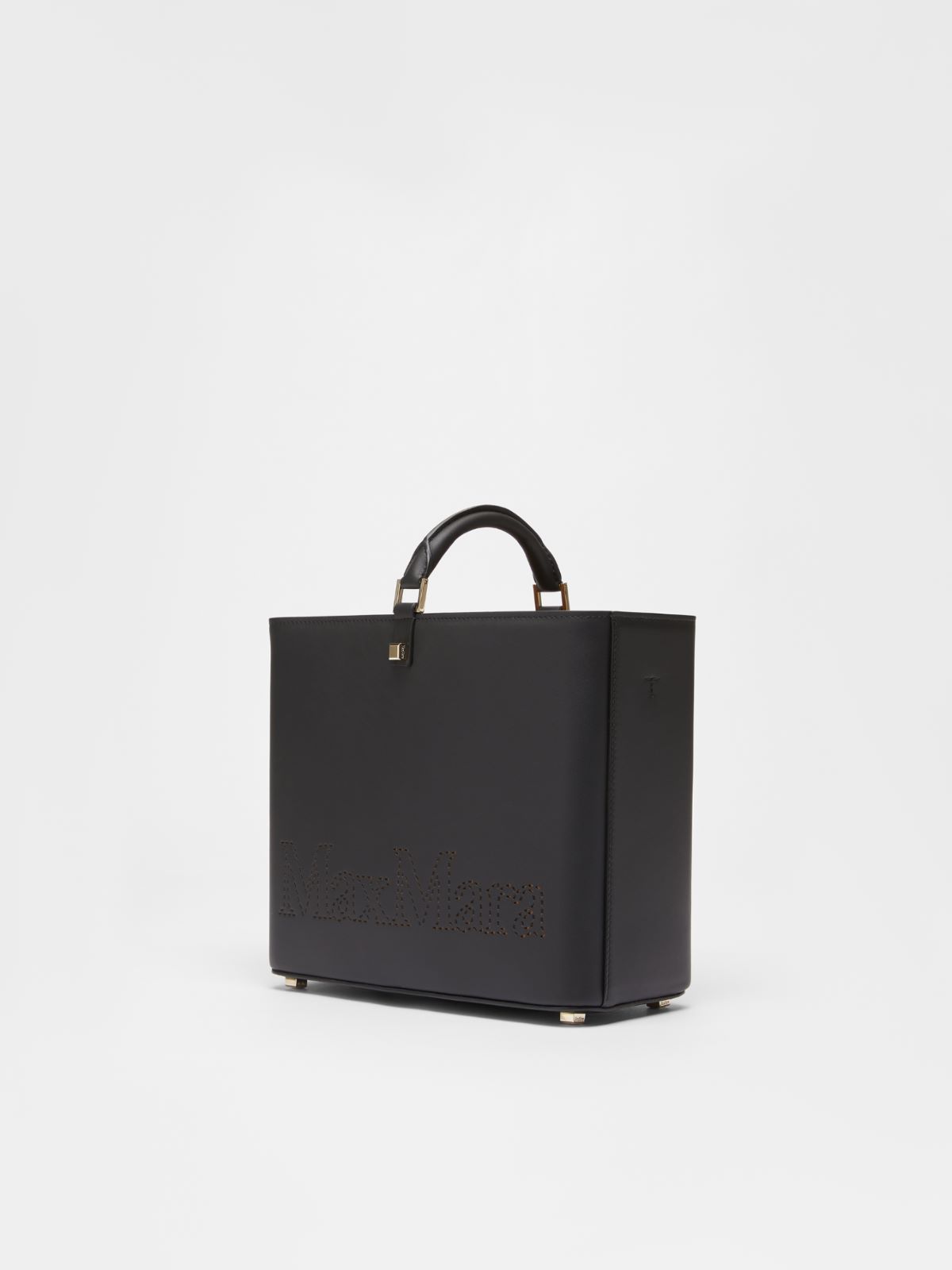 Shopping bag in pelle - NERO - Max Mara - 2