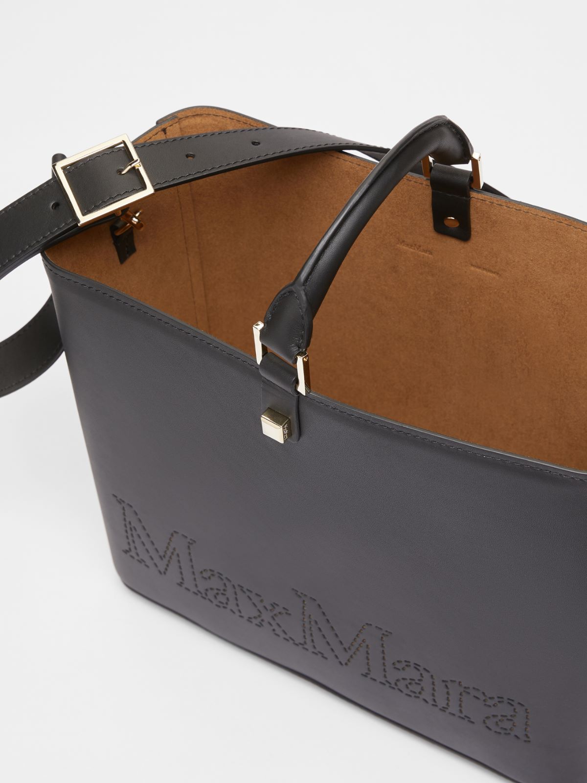 Shopping bag in pelle - NERO - Max Mara - 6