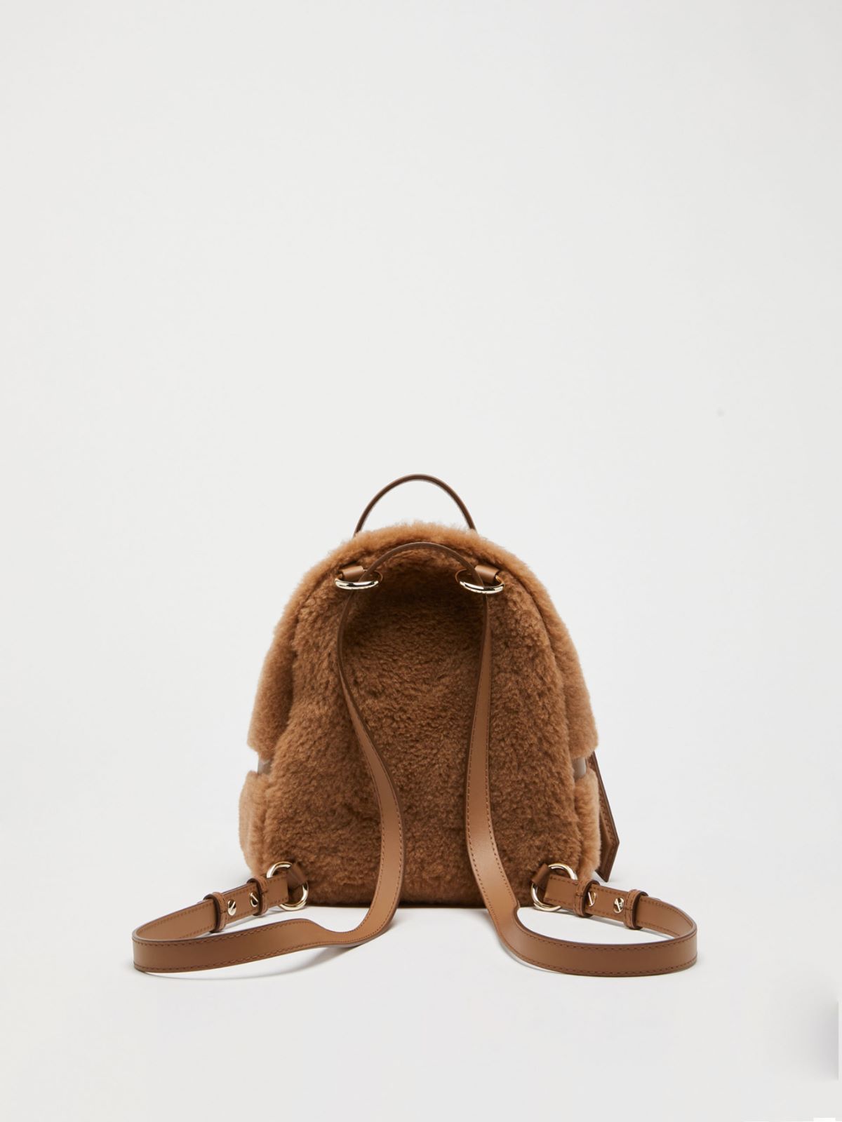 Teddy fabric backpack - CAMEL - Max Mara - 3