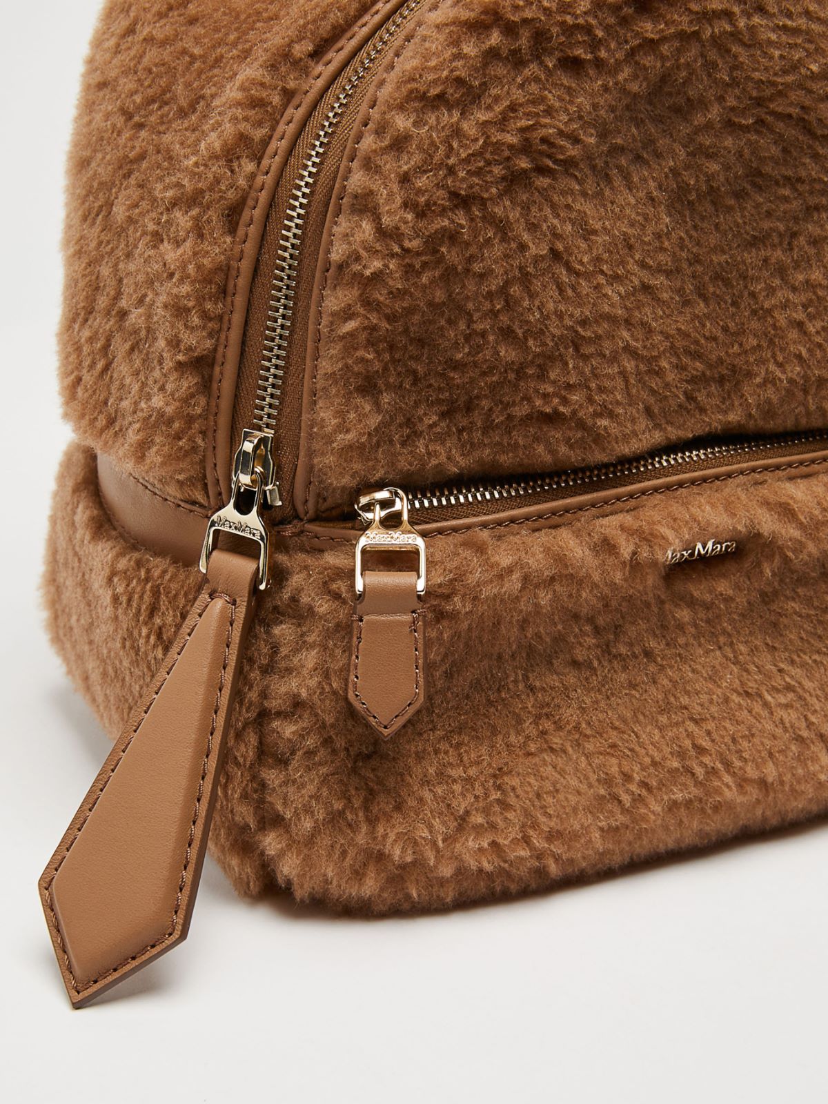 Teddy fabric backpack - CAMEL - Max Mara - 4