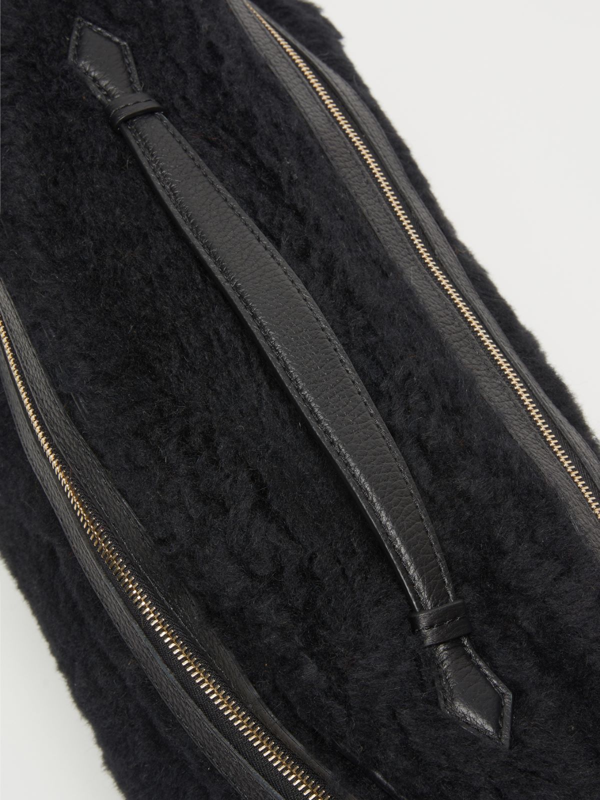 Belt bag in Teddy fabric - BLACK - Max Mara - 5