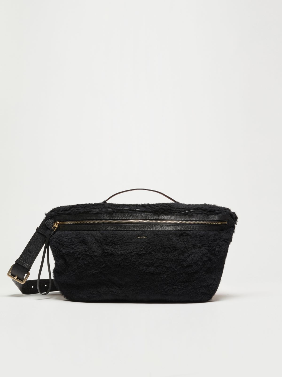 Belt bag in Teddy fabric - BLACK - Max Mara