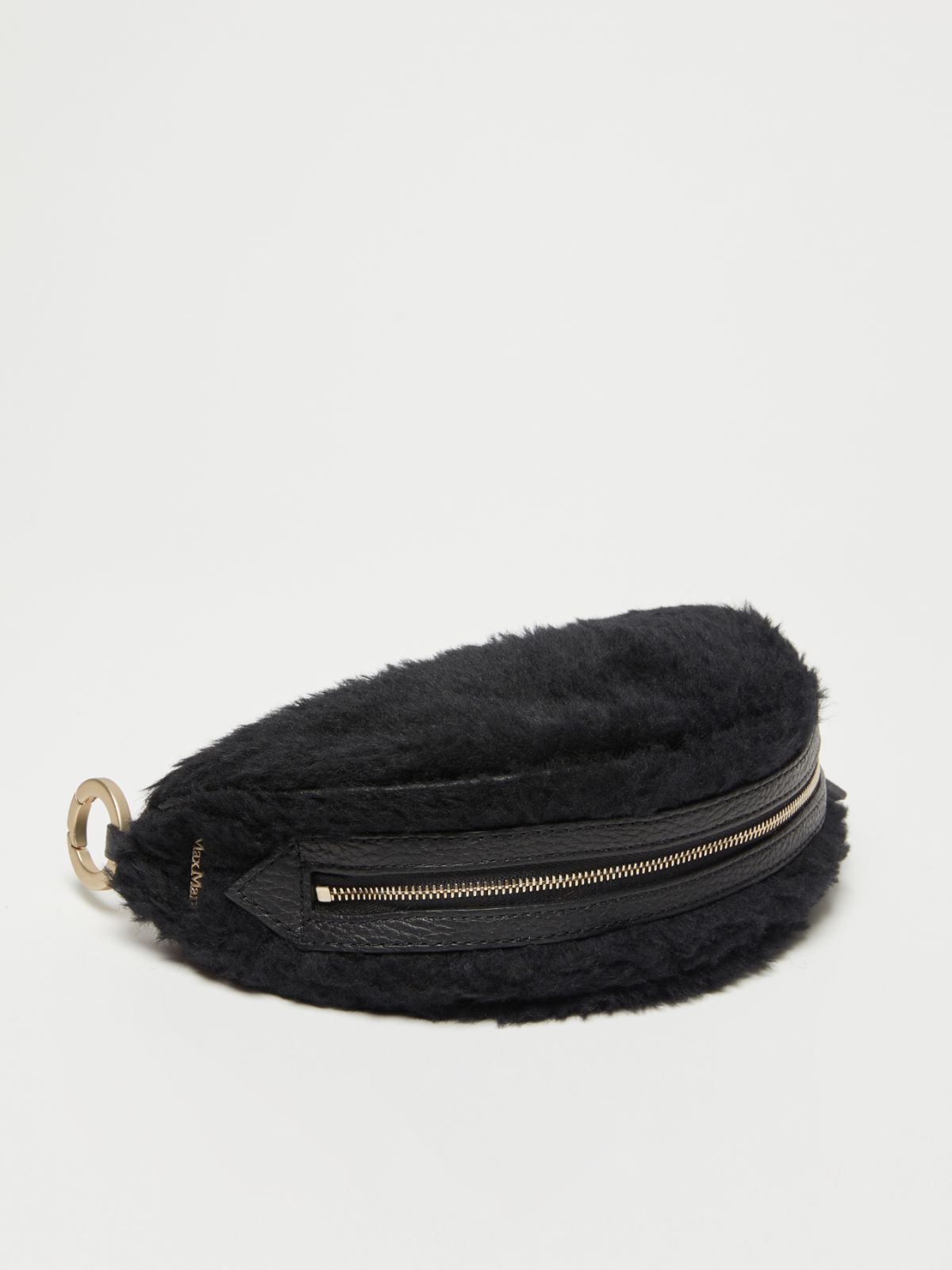 Teddy fabric clutch bag - BLACK - Max Mara - 2