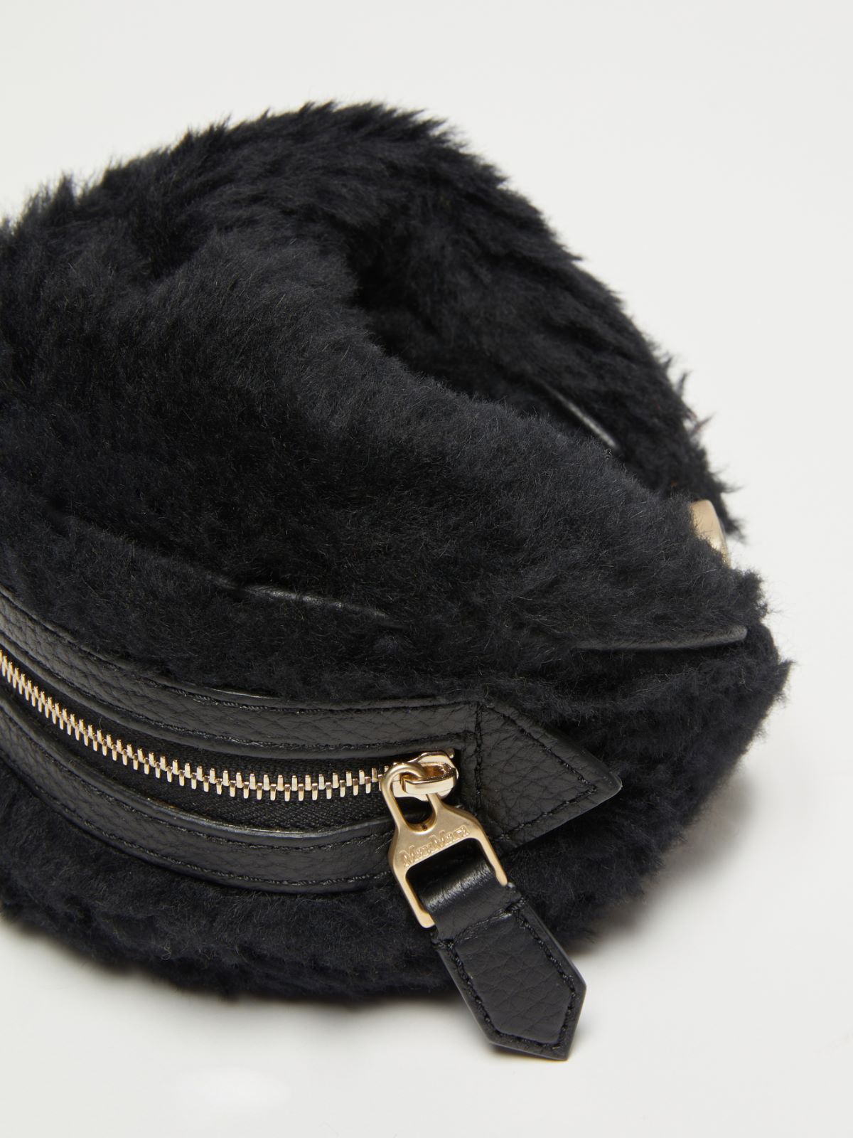 Teddy fabric clutch bag - BLACK - Max Mara - 3