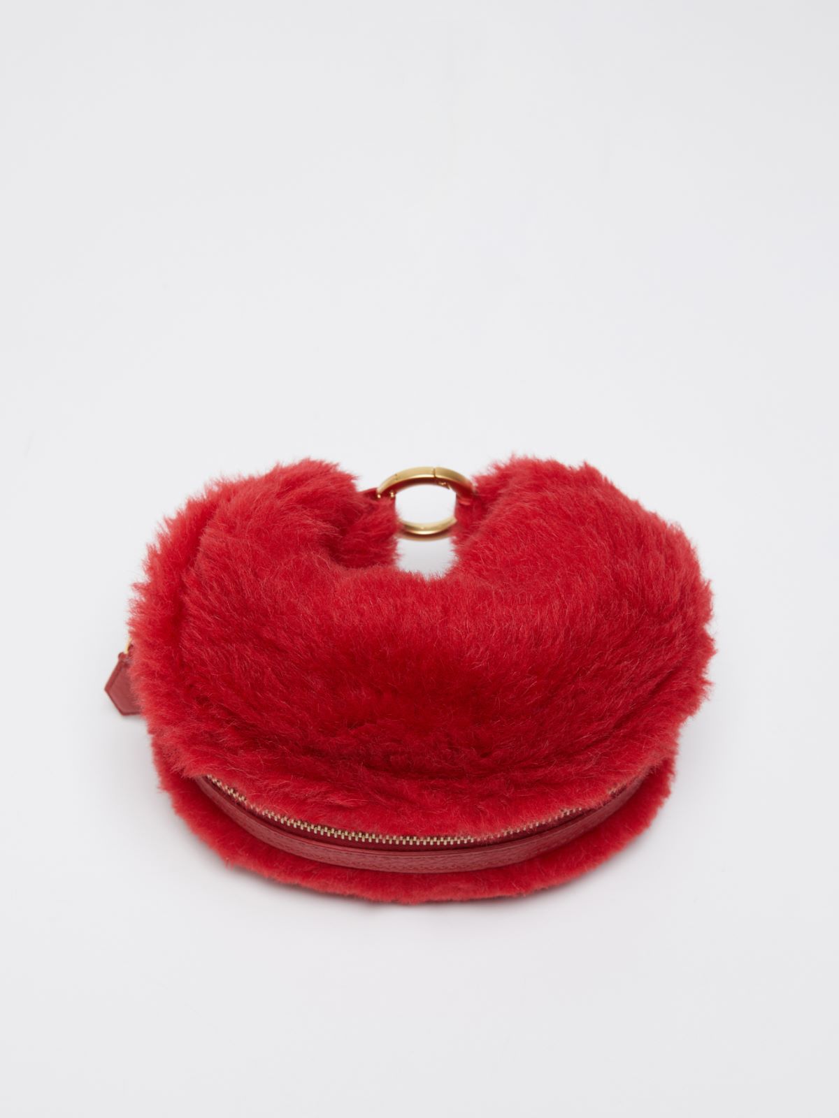 Teddy fabric clutch bag - RED - Max Mara