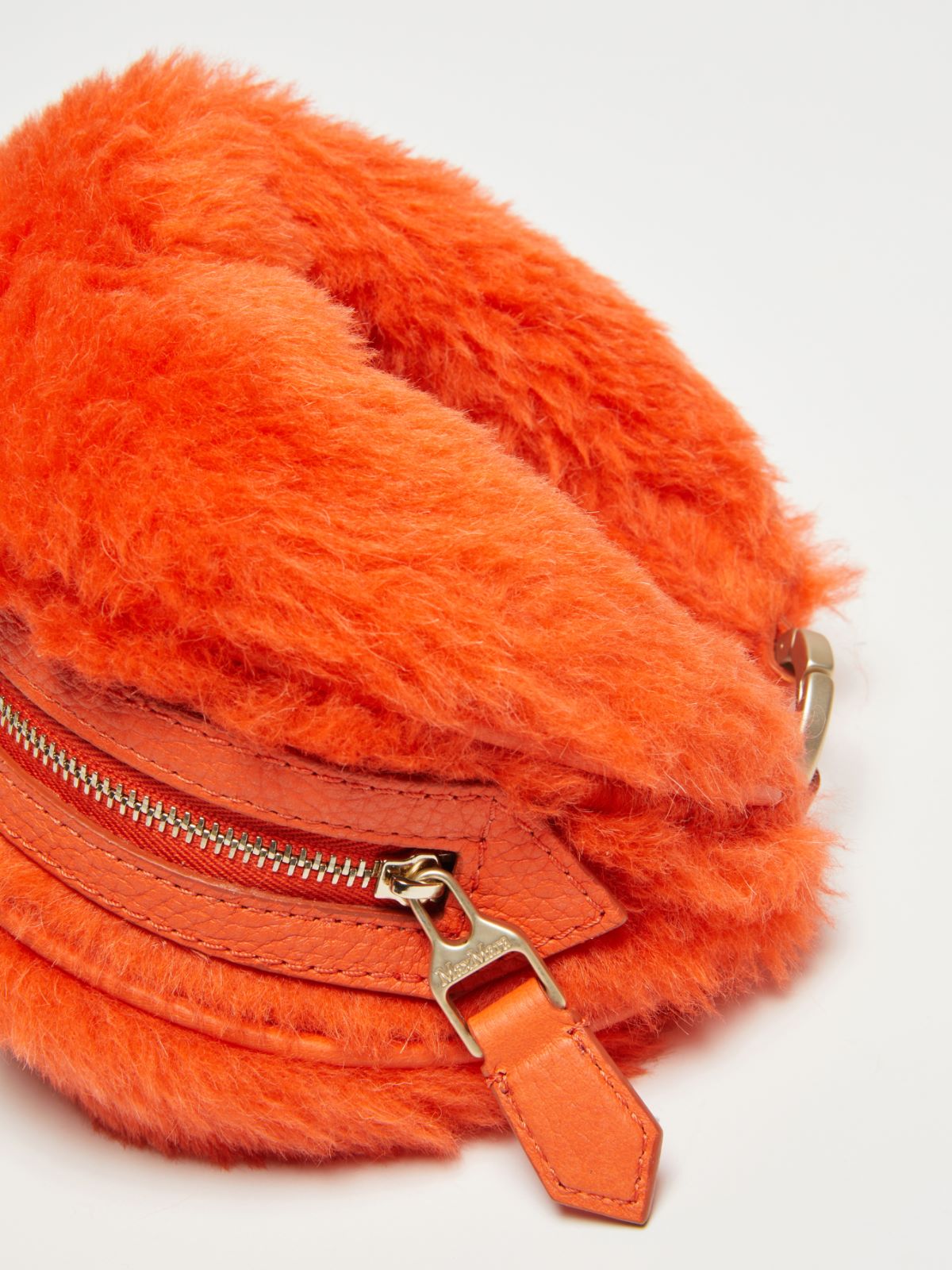 Teddy fabric clutch bag - ORANGE - Max Mara - 3