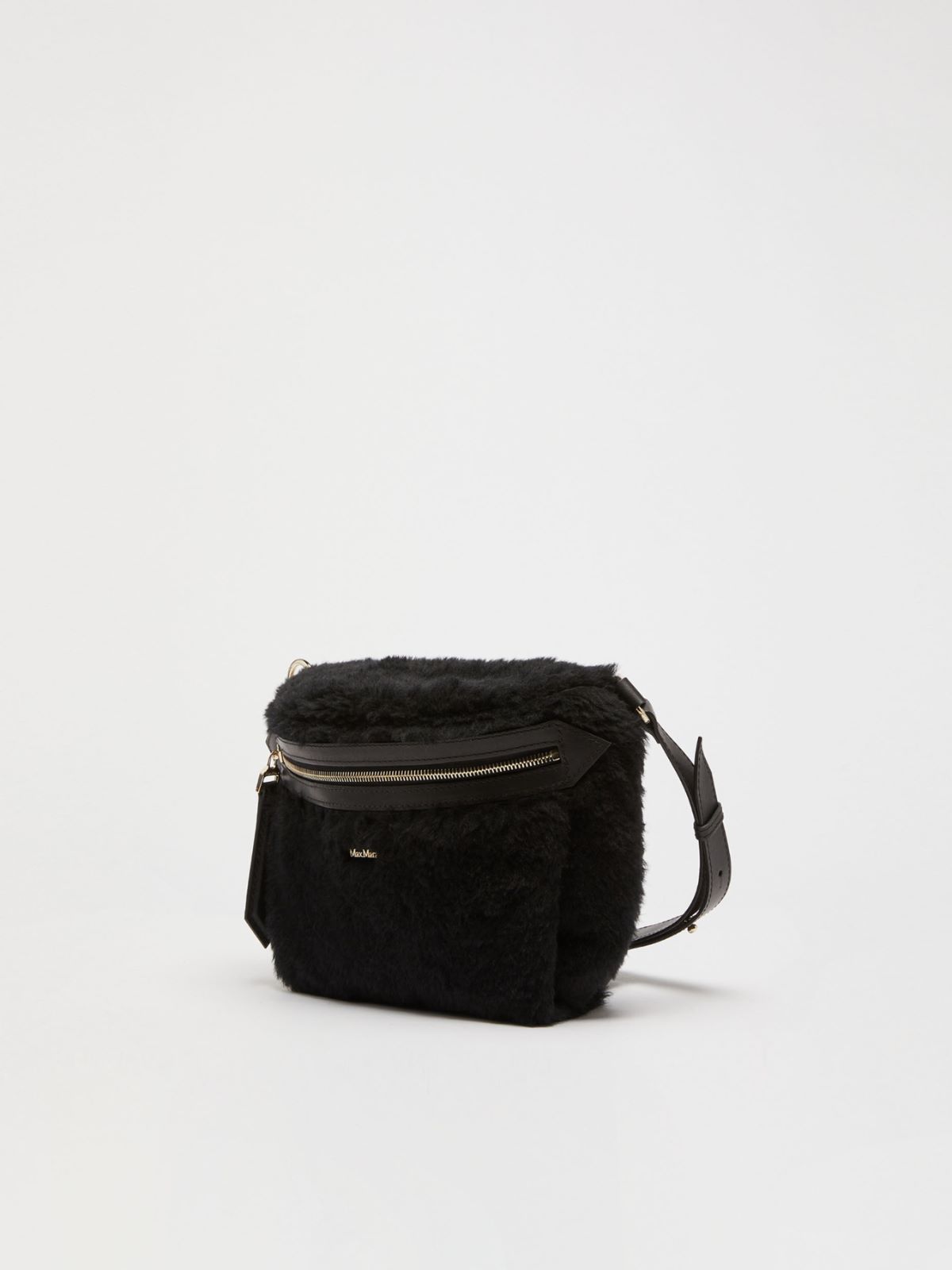 Teddy fabric belt bag - BLACK - Max Mara - 2
