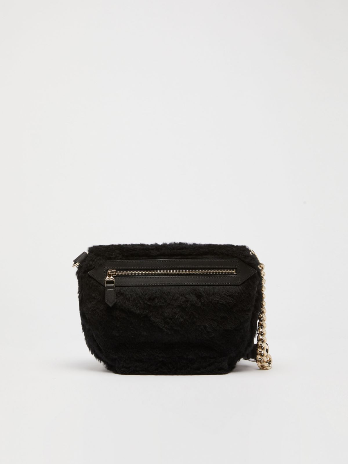 Teddy fabric belt bag - BLACK - Max Mara - 3