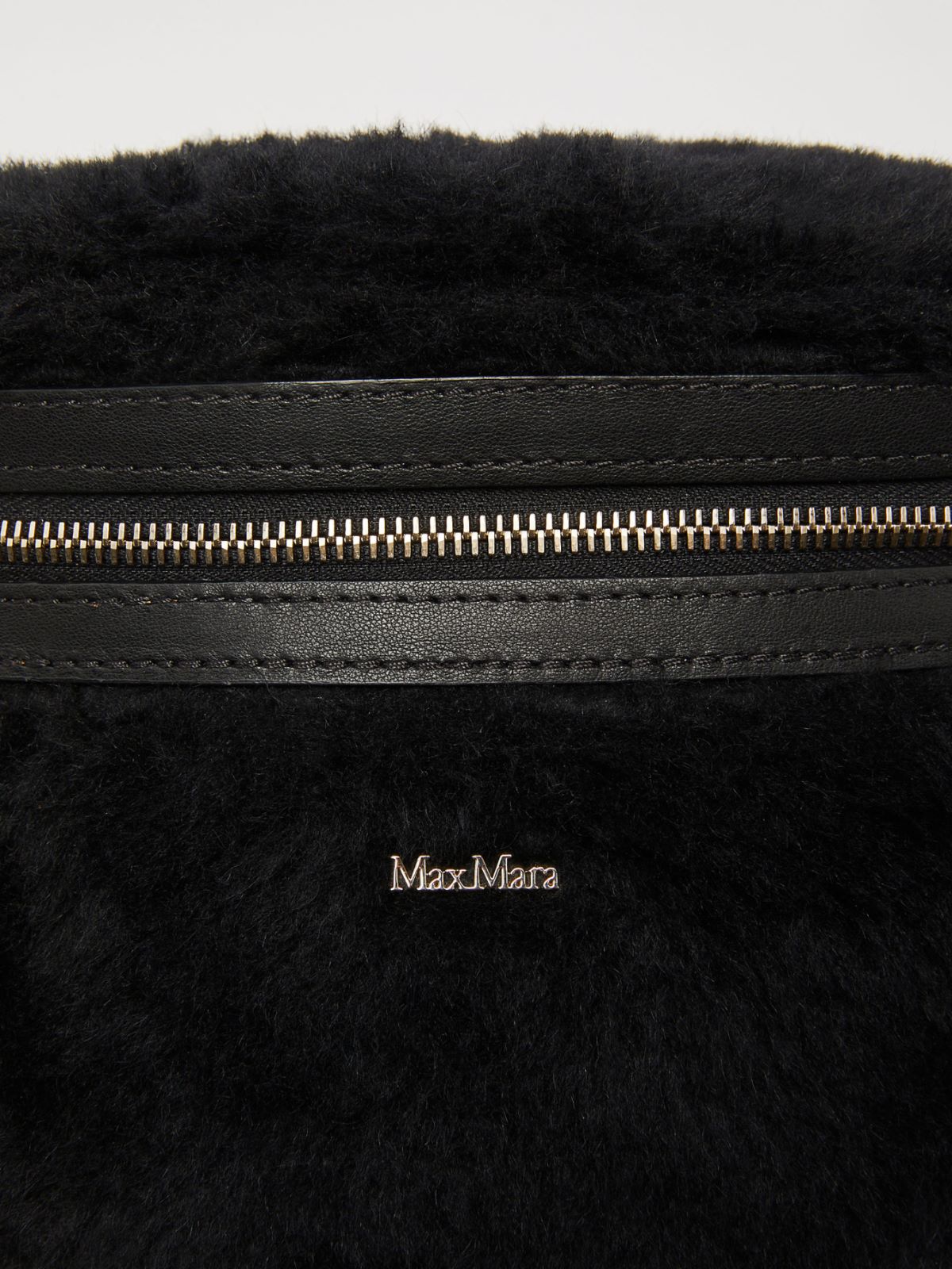 Teddy fabric belt bag - BLACK - Max Mara - 4