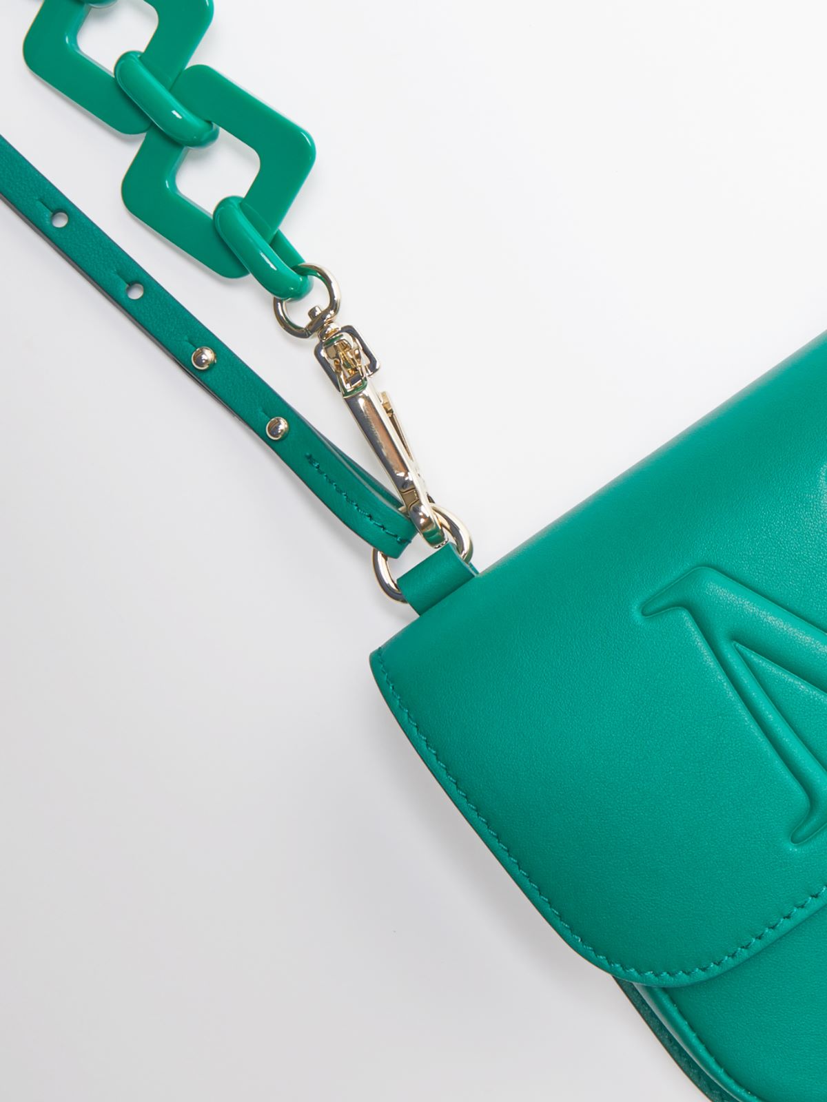 Leather MYM bag - GREEN - Max Mara - 5