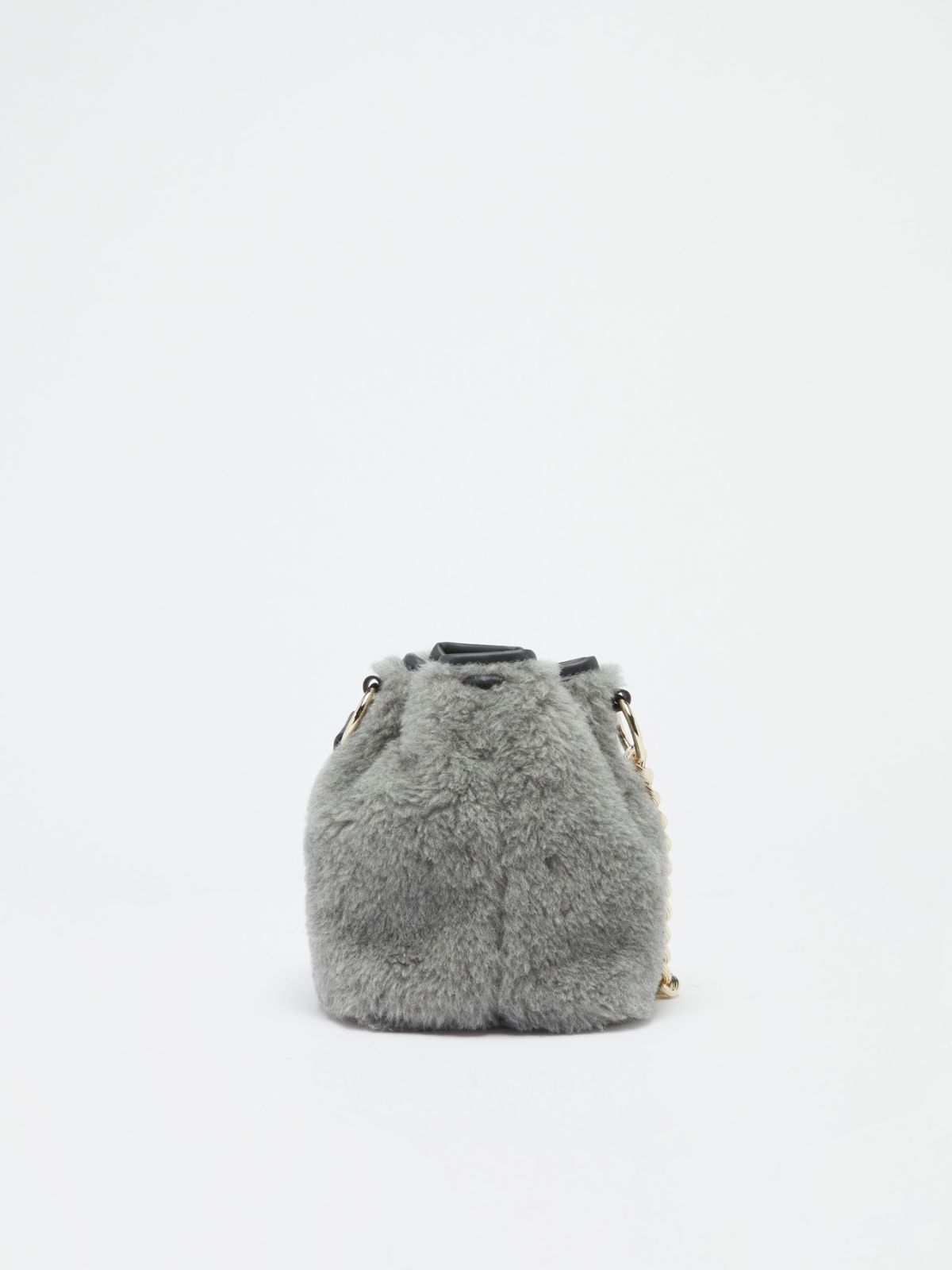 Secchiello in tessuto Teddy - GRIGIO MEDIO - Max Mara - 3