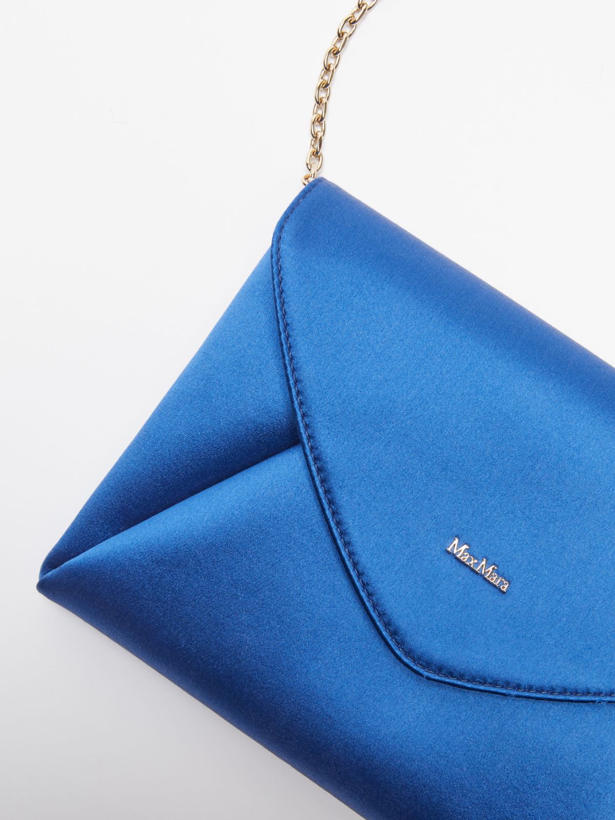 Pochette en satin de viscose et soie - BLEUET - Max Mara - 5